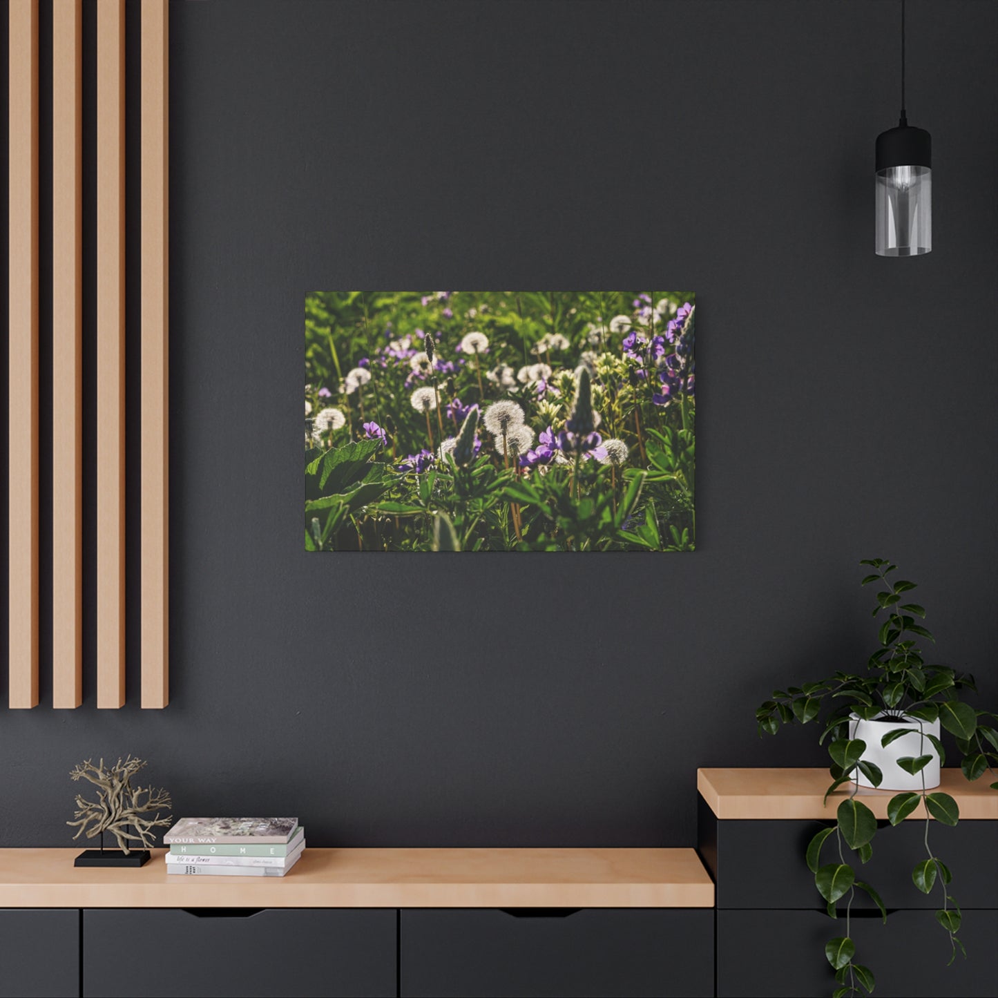 Dandelion Meadow Matte Canvas Print