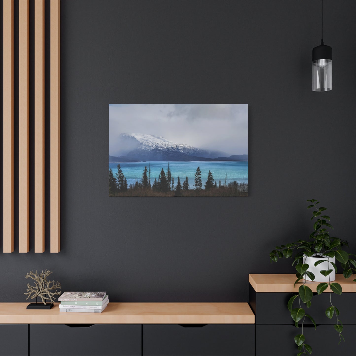 Kachemak Bay Mountain Matte Canvas ~ Stretched 1.25" Wall Art