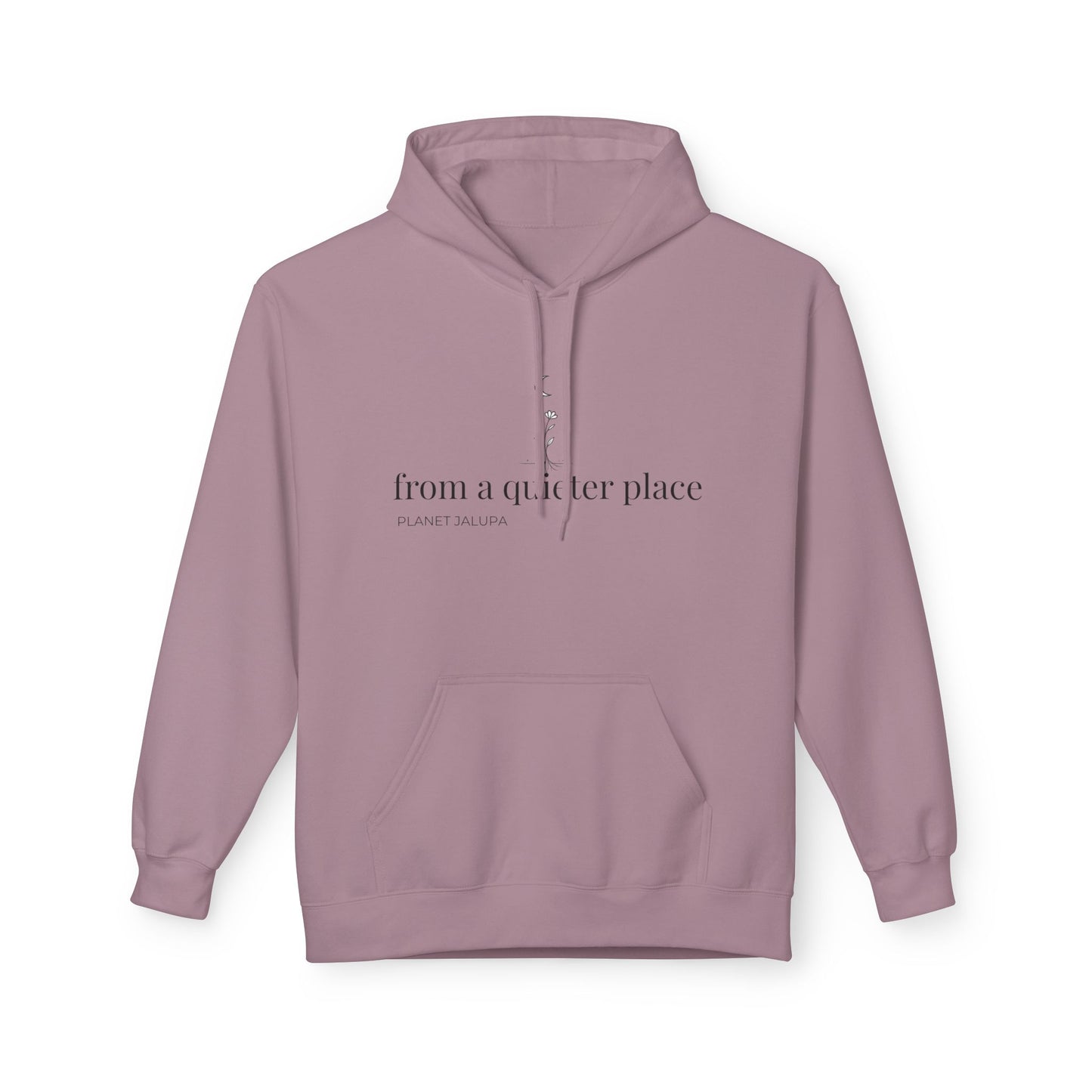 Planet Jalupa Hoodie, "from a quieter place" Minimalist Relaxed-Fit Pullover