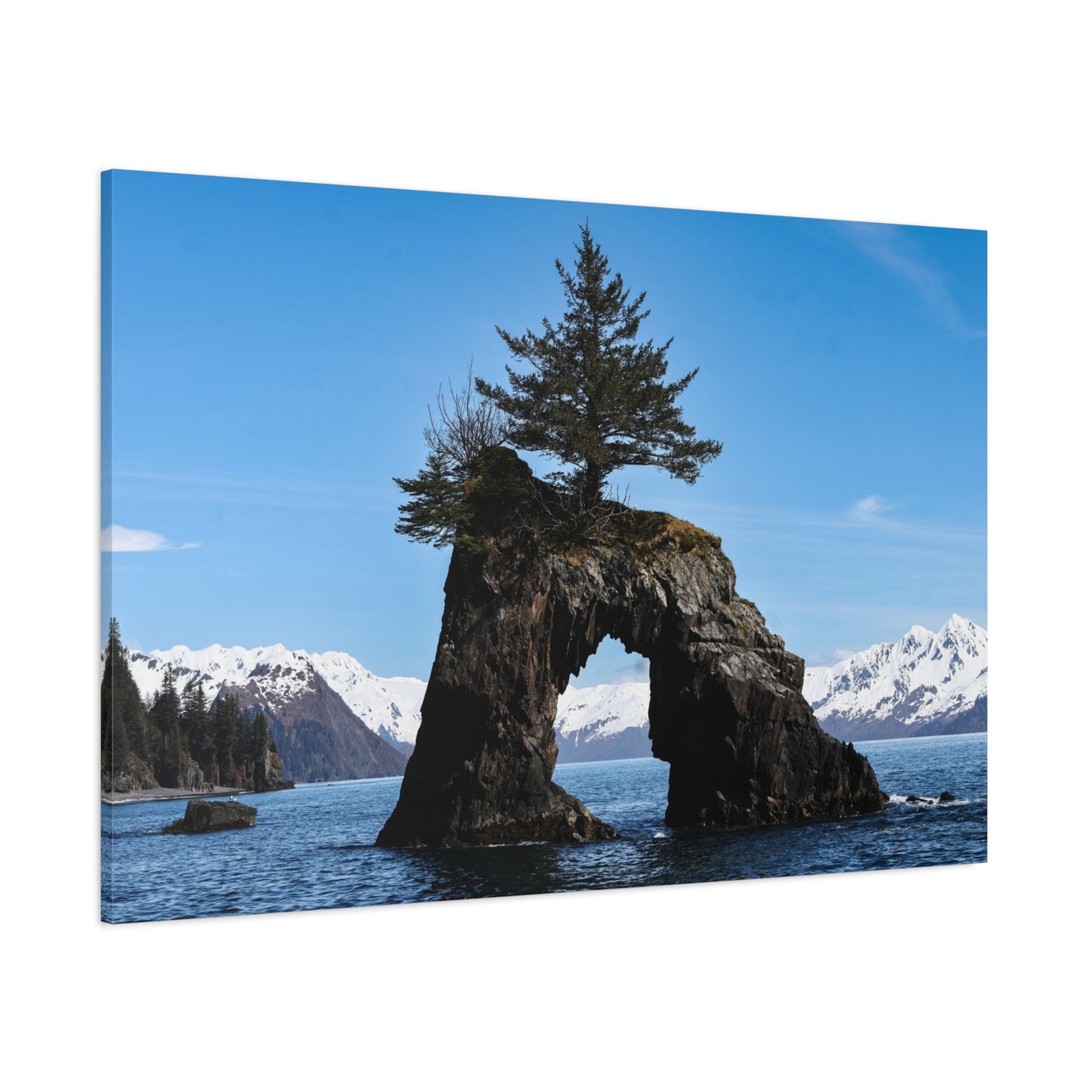 Quiet Passage ~ Kenai Fjords Sea Arch Canvas Print