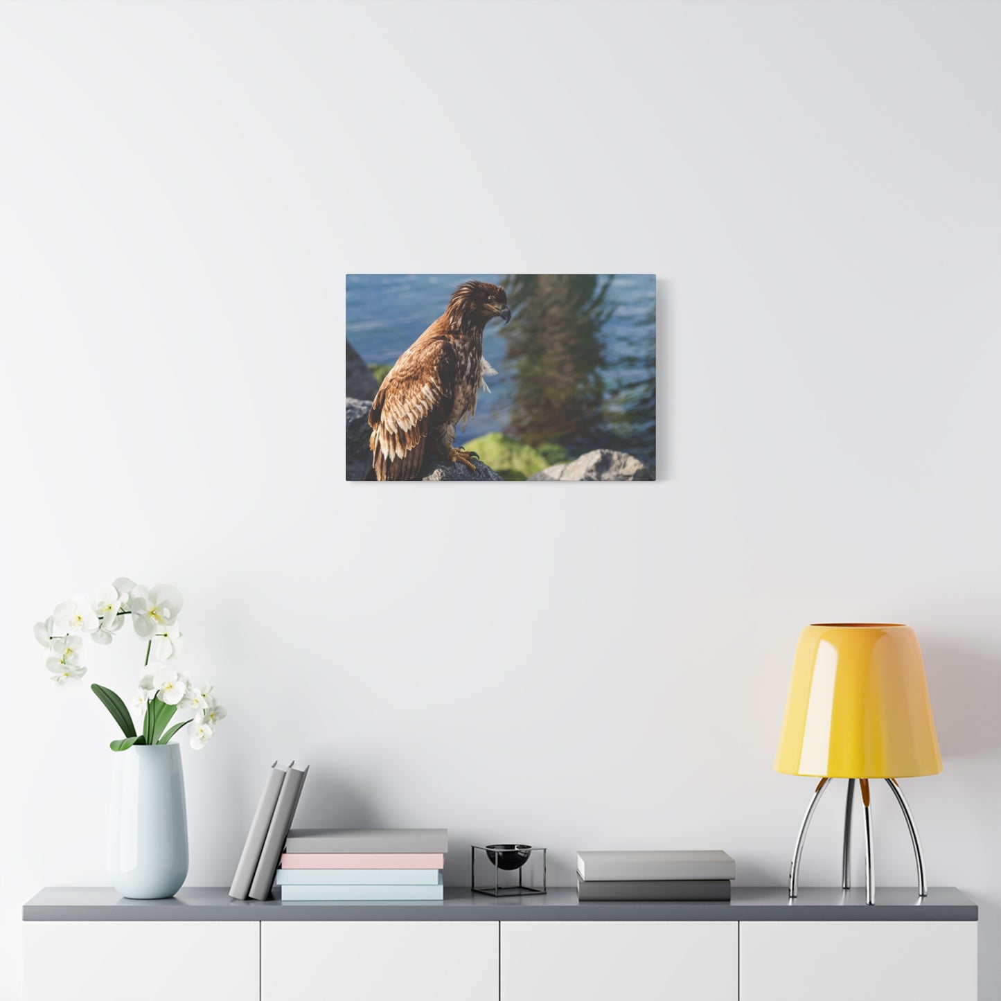 Bald Eagle Canvas Print — Coastal Wildlife Matte Stretched Art