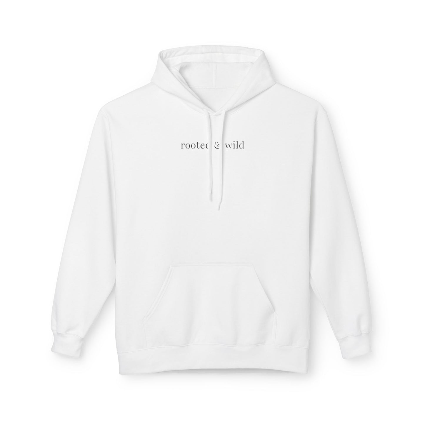 Rooted & Wild Hoodie ~ Minimal Nature Hoodie, Earthy Aesthetic Sweatshirt, Inspirational Quote Hoodie, Planet Jalupa