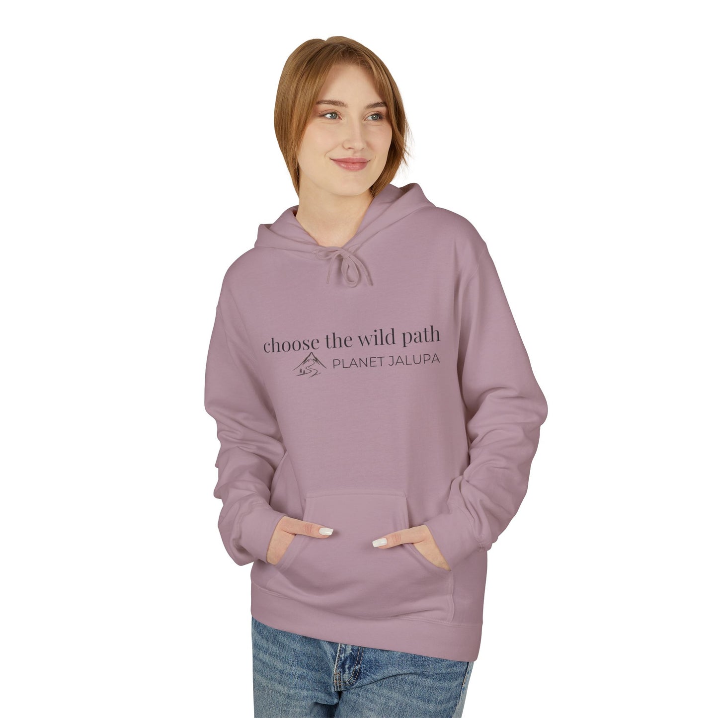Planet Jalupa “Choose The Wild Path” Unisex Midweight Softstyle Fleece Hoodie