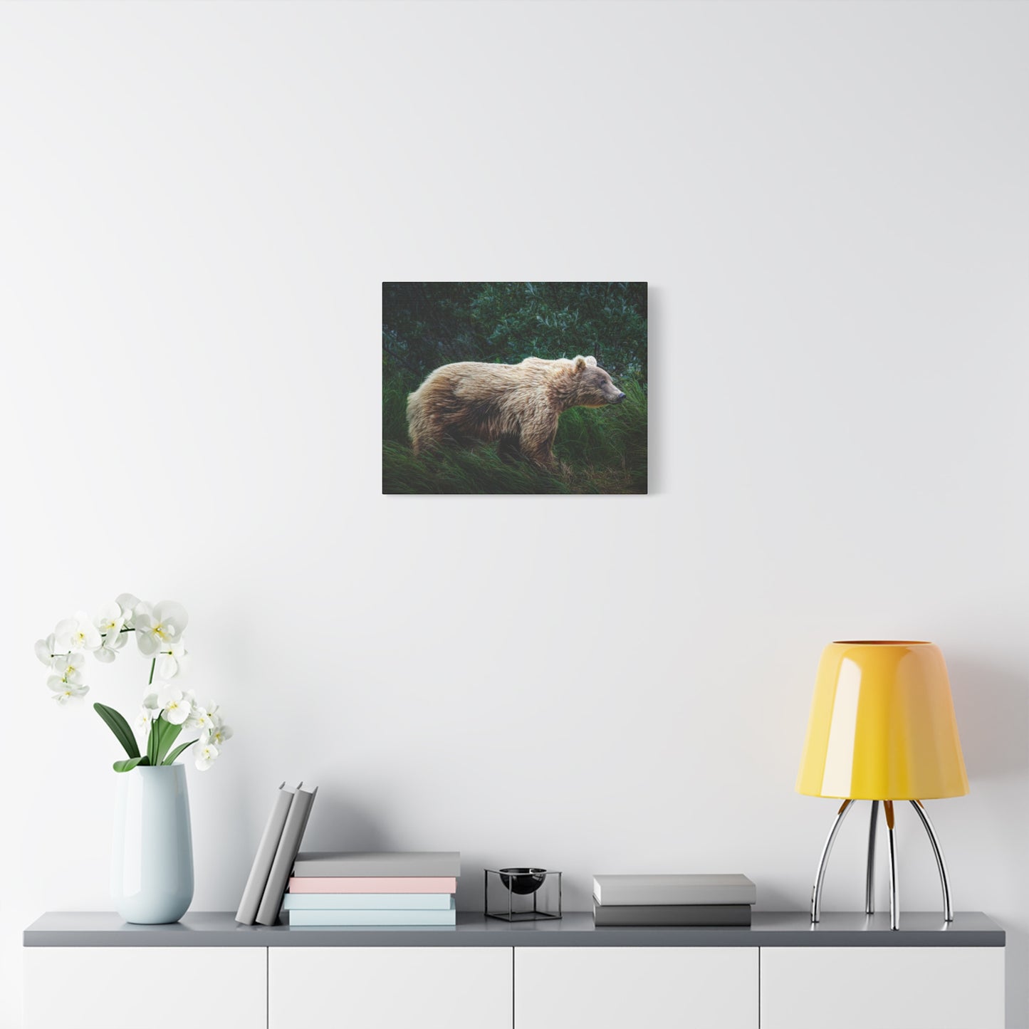 Katmai Brown Bear Canvas Print ~ Wildlife Wall Art Matte Stretched 1.25"