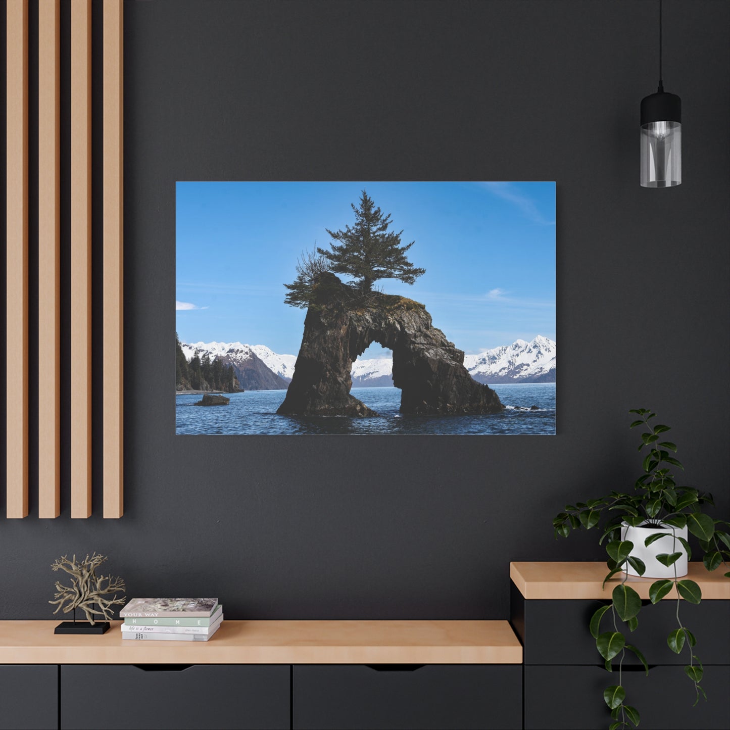Quiet Passage ~ Kenai Fjords Sea Arch Canvas Print