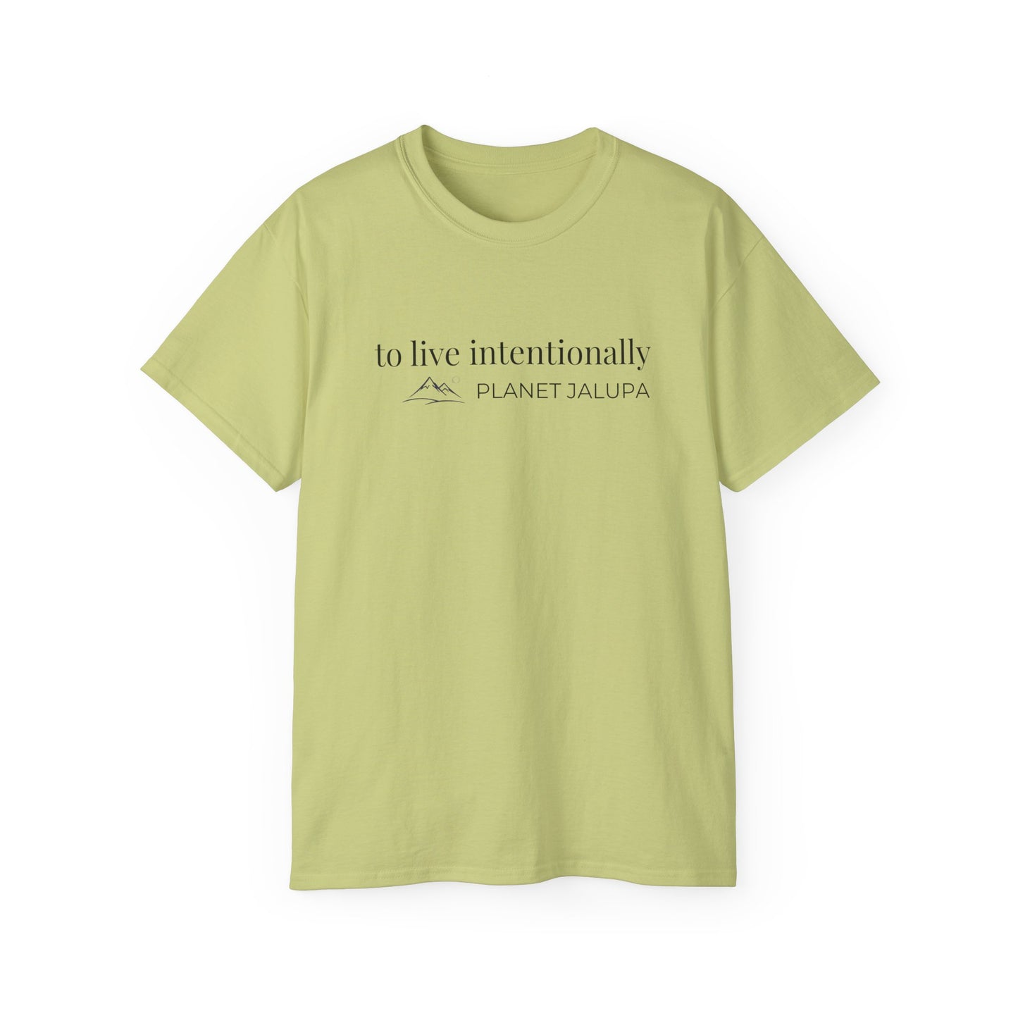 Planet Jalupa, “To Live Intentionally” Minimalist T-shirt