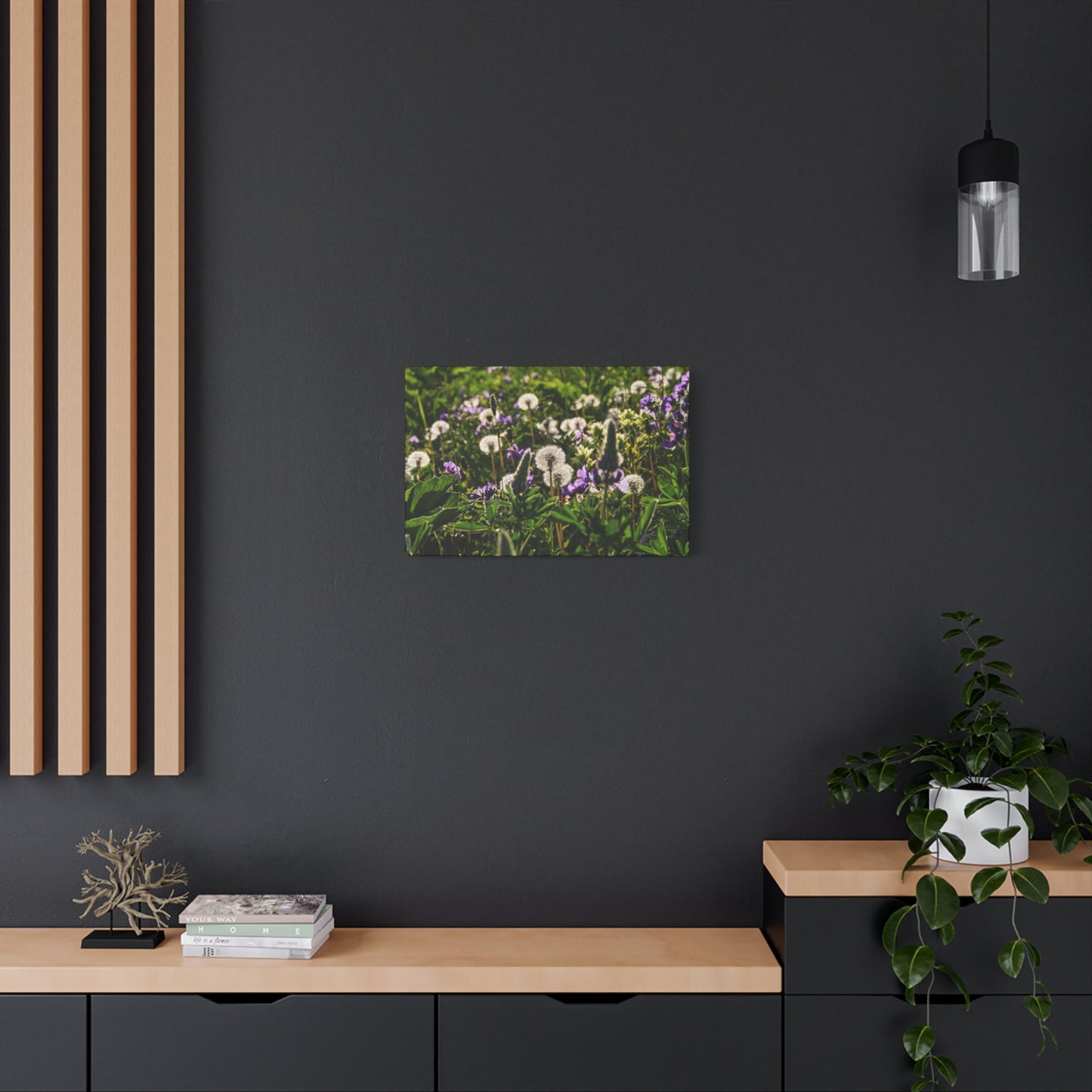 Dandelion Meadow Matte Canvas Print