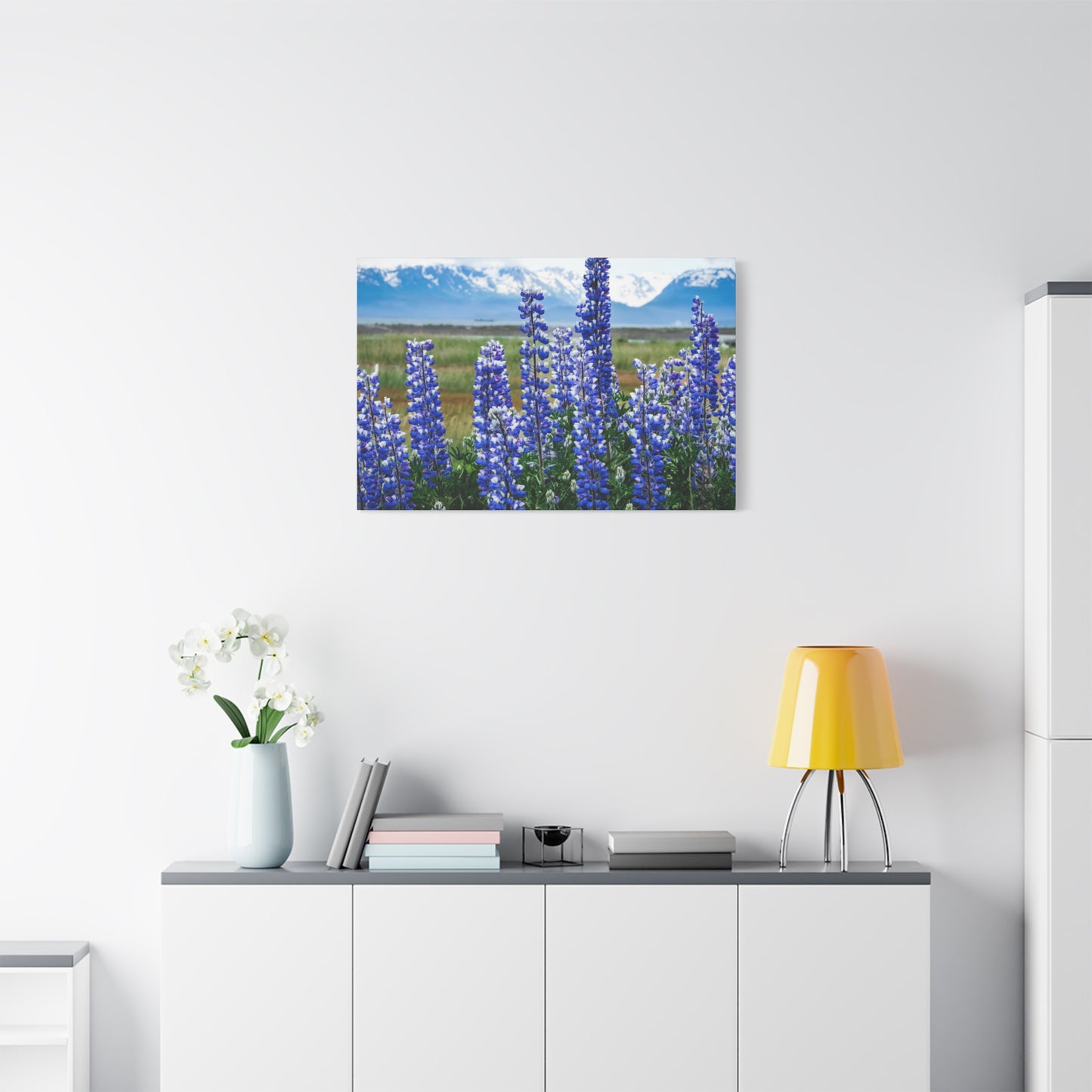 Lupine Meadow Canvas Print — Matte Stretched Wall Art