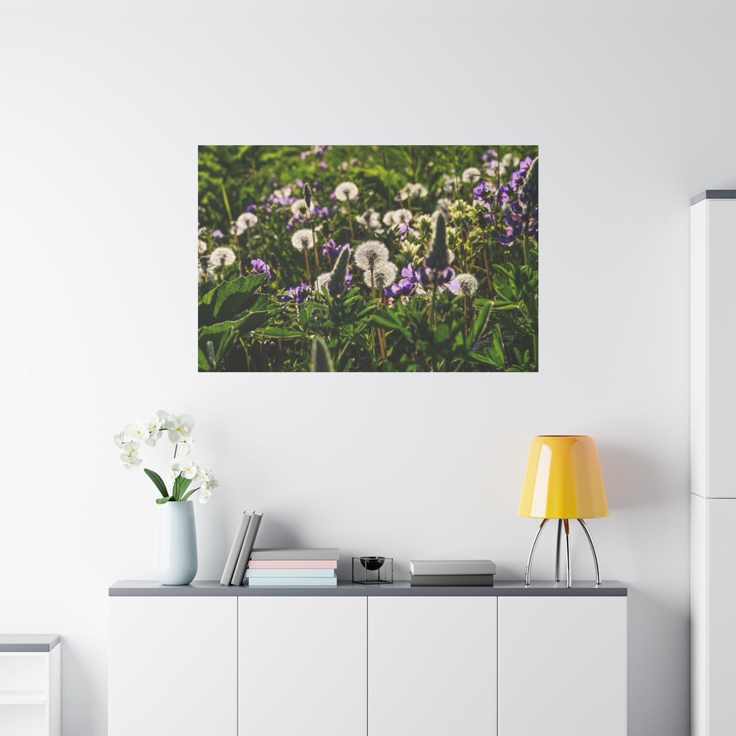 Dandelion Meadow Matte Canvas Print