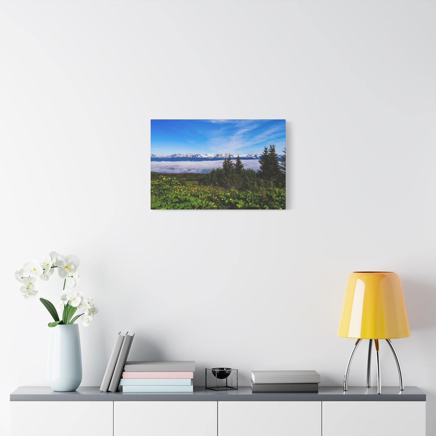 Mountain Meadow Canvas Wall Art ~ Panoramic Alaska Landscape Print