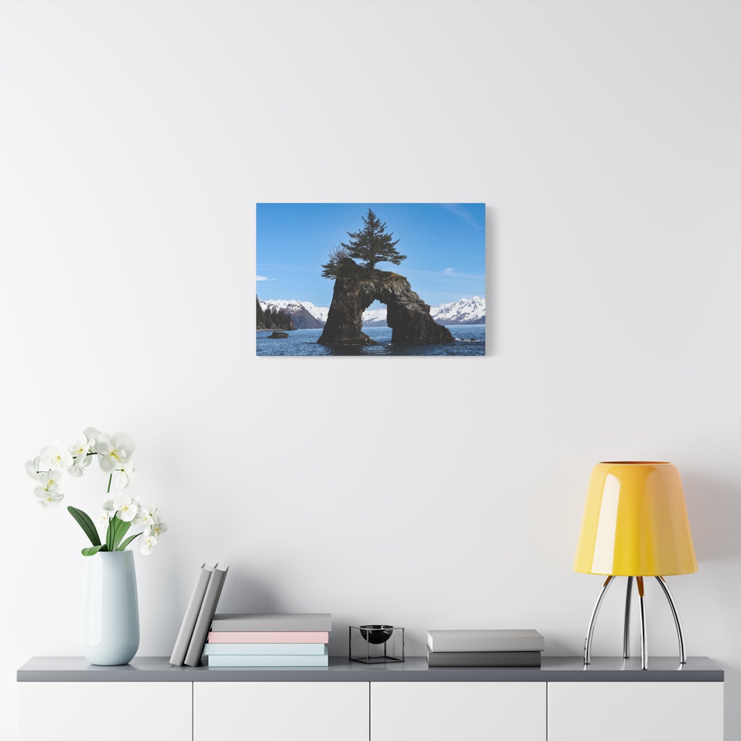 Quiet Passage ~ Kenai Fjords Sea Arch Canvas Print