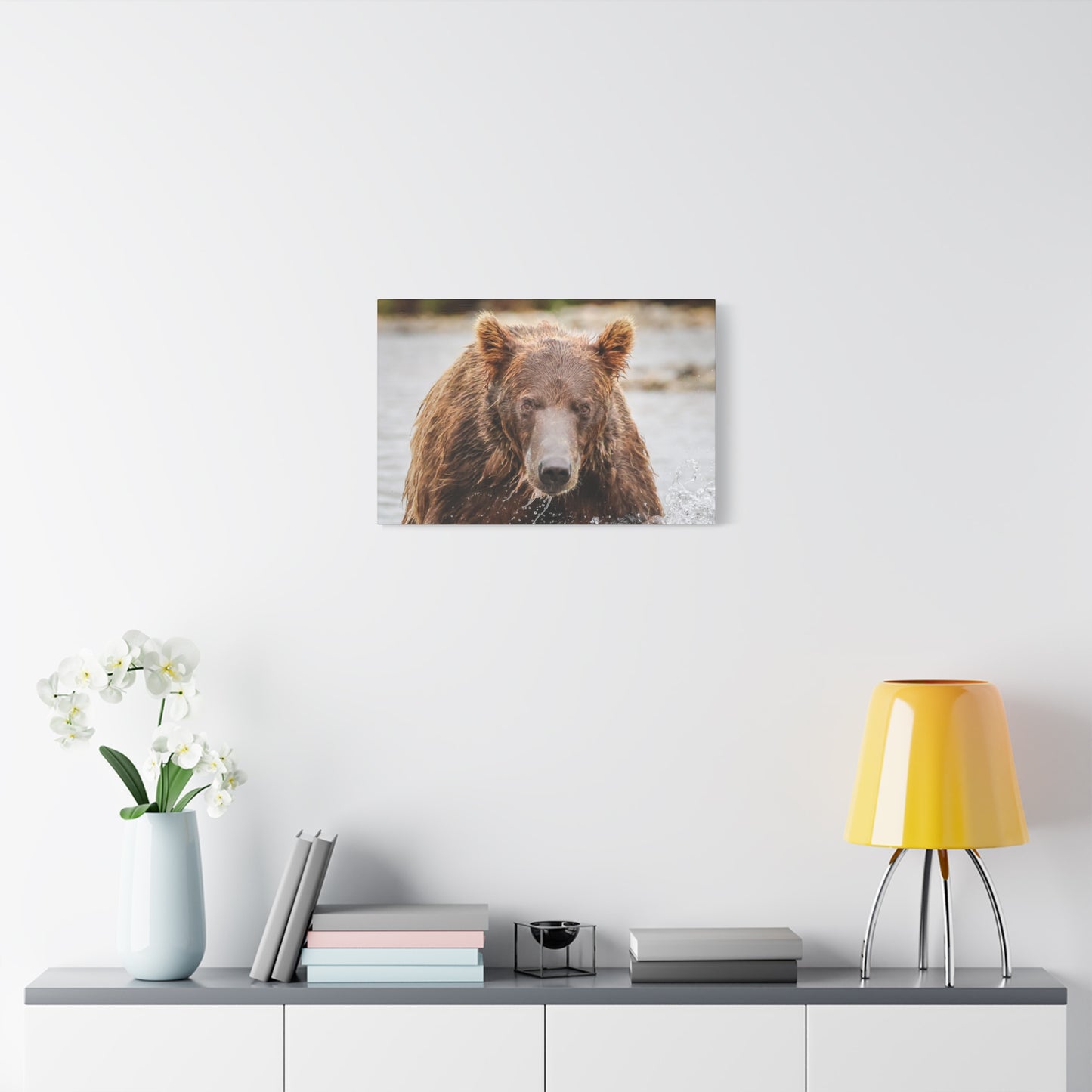 Katmai Brown Bear of Alaska Close-Up Matte Canvas Print ~ Wildlife Wall Art, 1.25" Stretched
