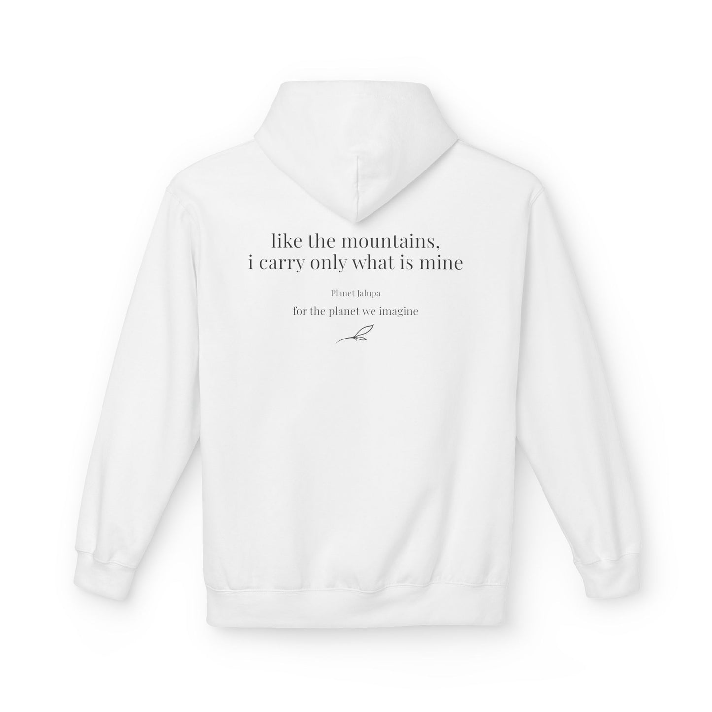 Rooted & Wild Hoodie ~ Minimal Nature Hoodie, Earthy Aesthetic Sweatshirt, Inspirational Quote Hoodie, Planet Jalupa
