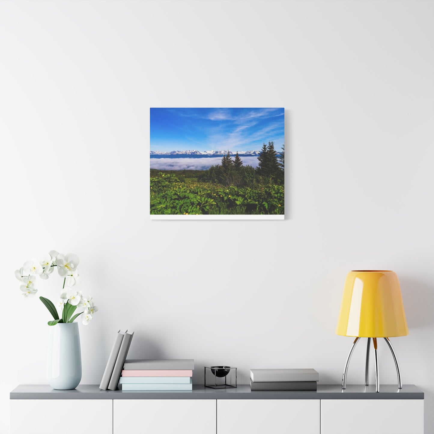 Mountain Meadow Canvas Wall Art ~ Panoramic Alaska Landscape Print