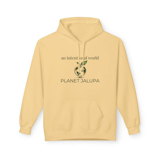 Planet Jalupa Hoodie "an intentional world" Minimal Botanical Graphic