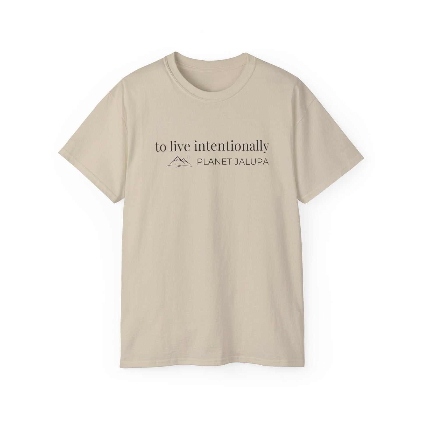 Planet Jalupa, “To Live Intentionally” Minimalist T-shirt