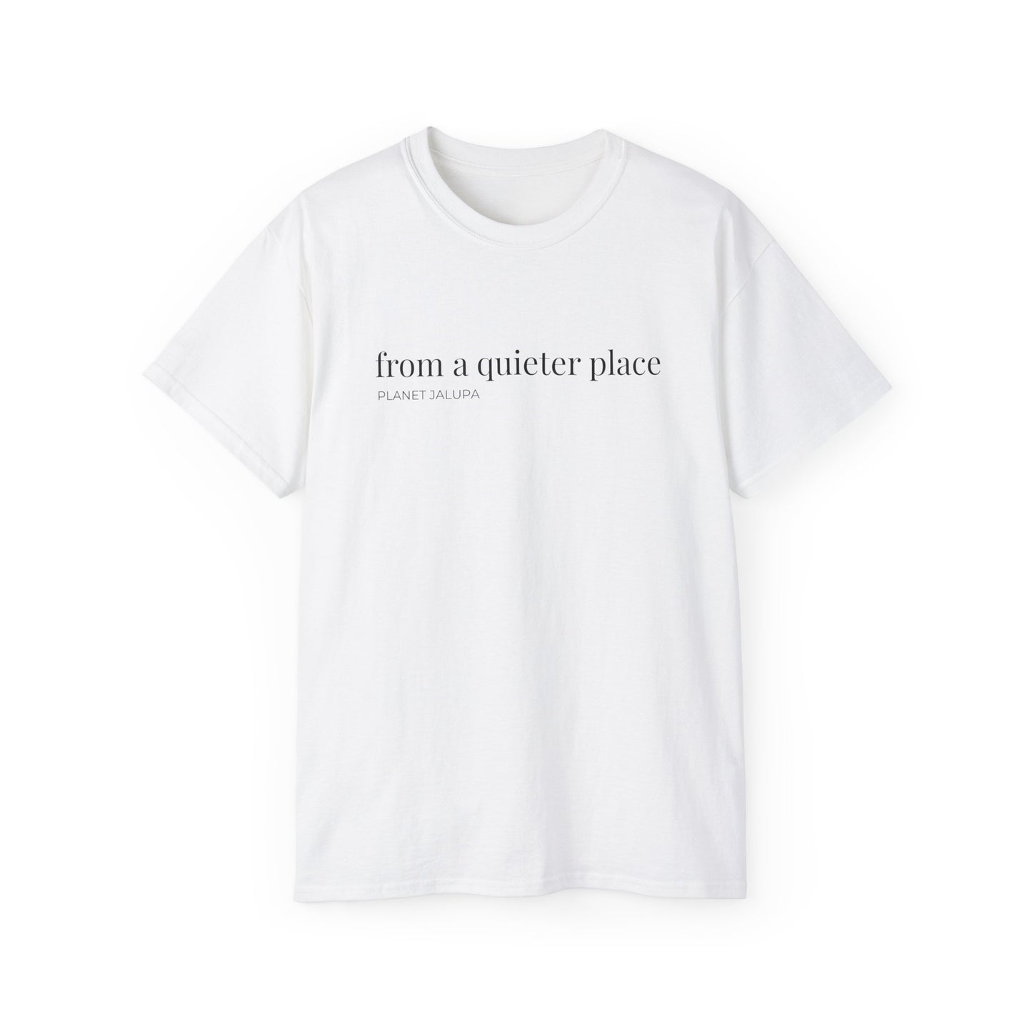 From a Quieter Place T‑Shirt  ~ Minimal Graphic Tee