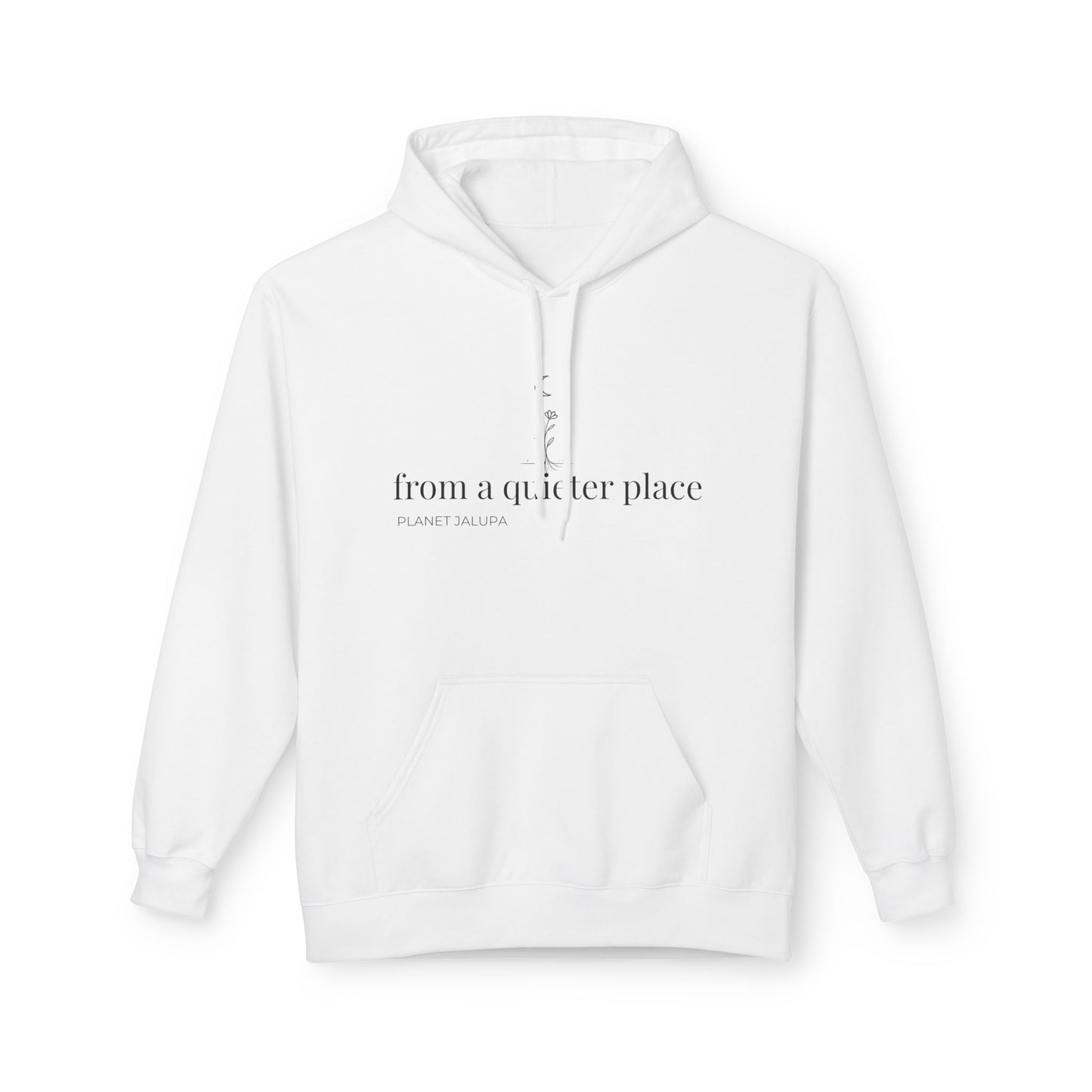 Planet Jalupa Hoodie, "from a quieter place" Minimalist Relaxed-Fit Pullover