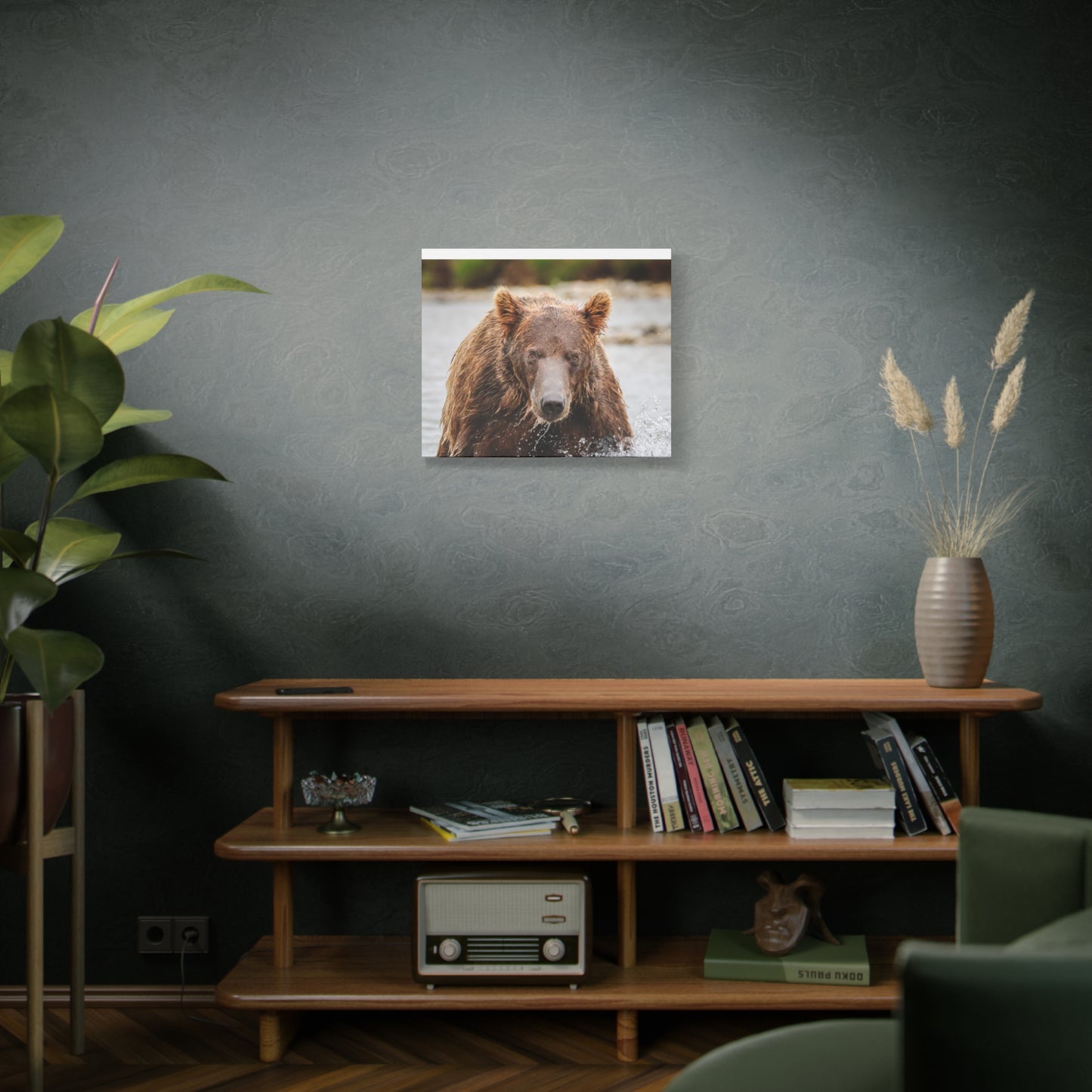 Katmai Brown Bear Close-Up – Alaska Wildlife Canvas Print, 1.25” Stretched, Nature Wall Art