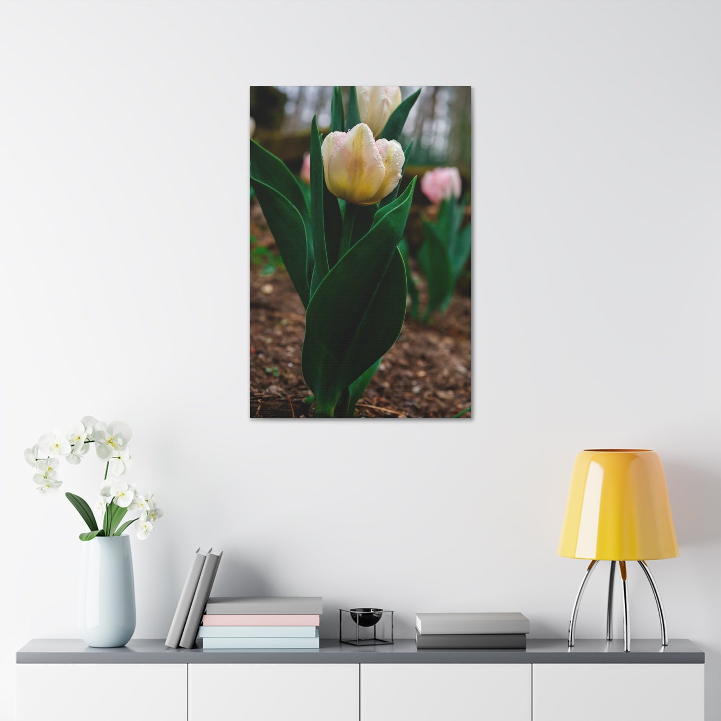 Tulip Blossom Spring Floral on canvas