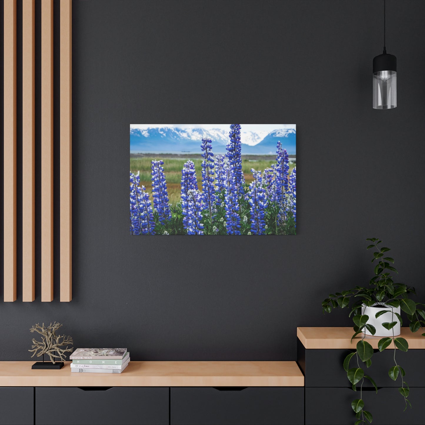 Lupine Meadow Canvas Print — Matte Stretched Wall Art