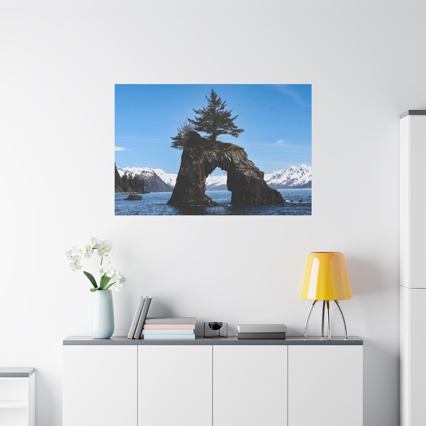 Quiet Passage ~ Kenai Fjords Sea Arch Canvas Print