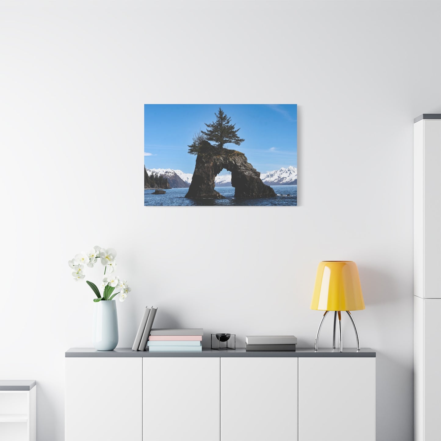 Quiet Passage ~ Kenai Fjords Sea Arch Canvas Print