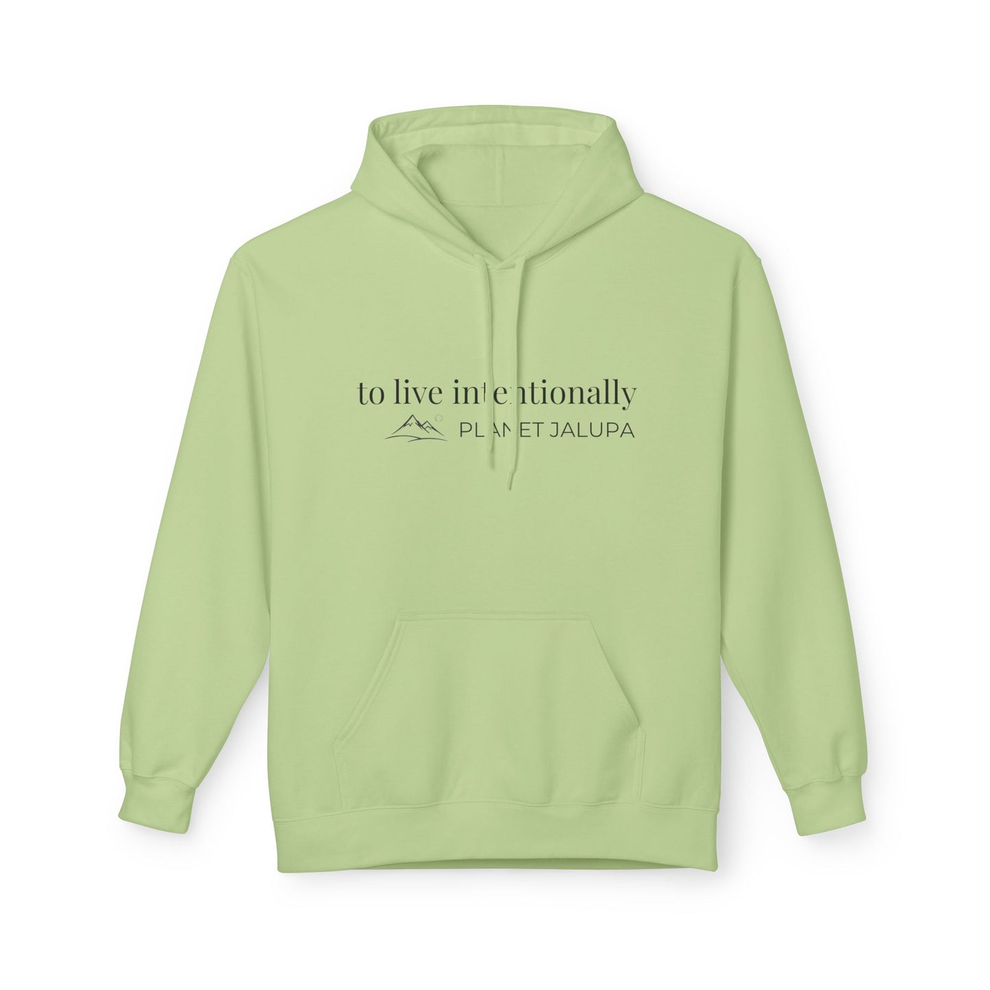 Planet Jalupa Minimalist Hoodie  "To Live Intentionally"
