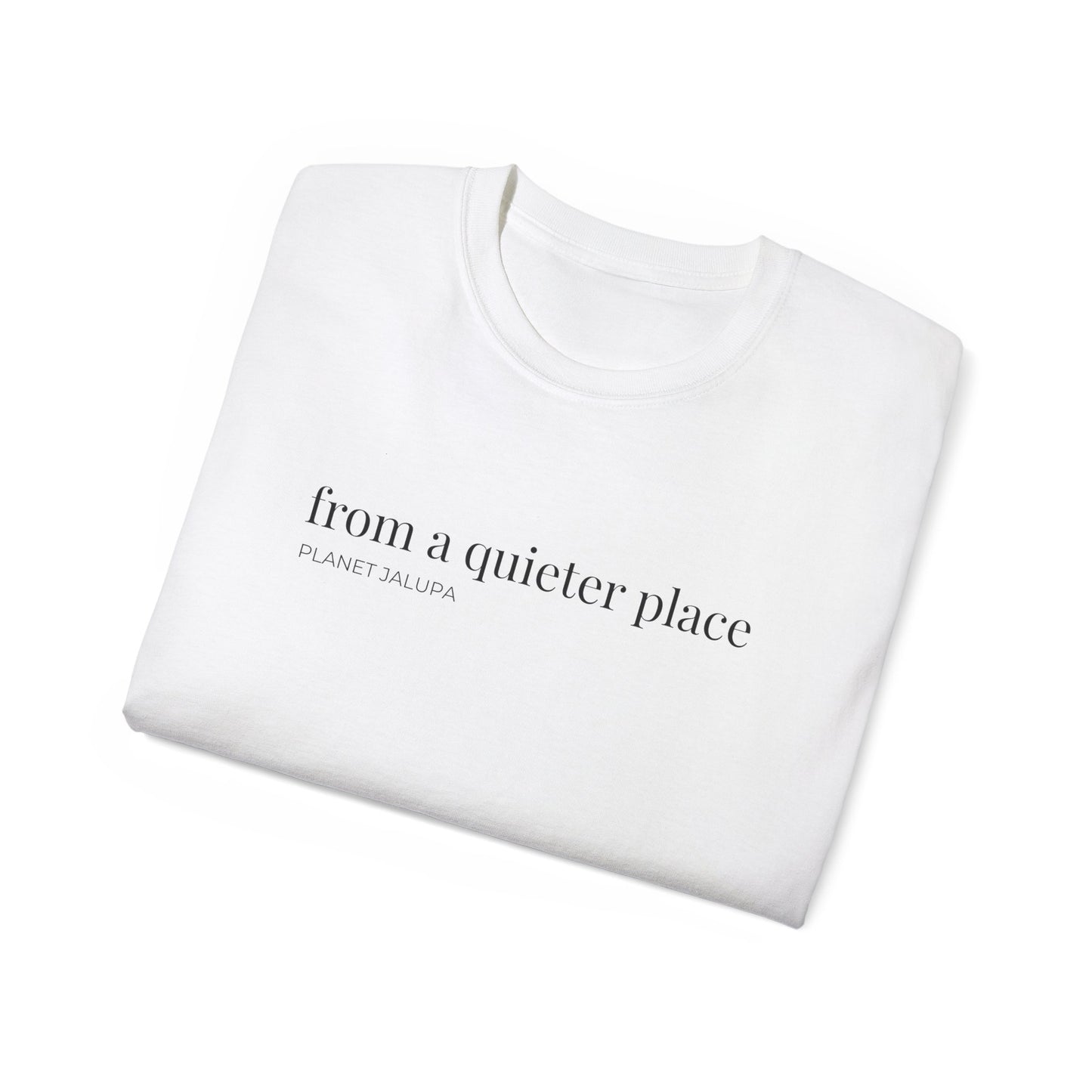 From a Quieter Place T‑Shirt  ~ Minimal Graphic Tee