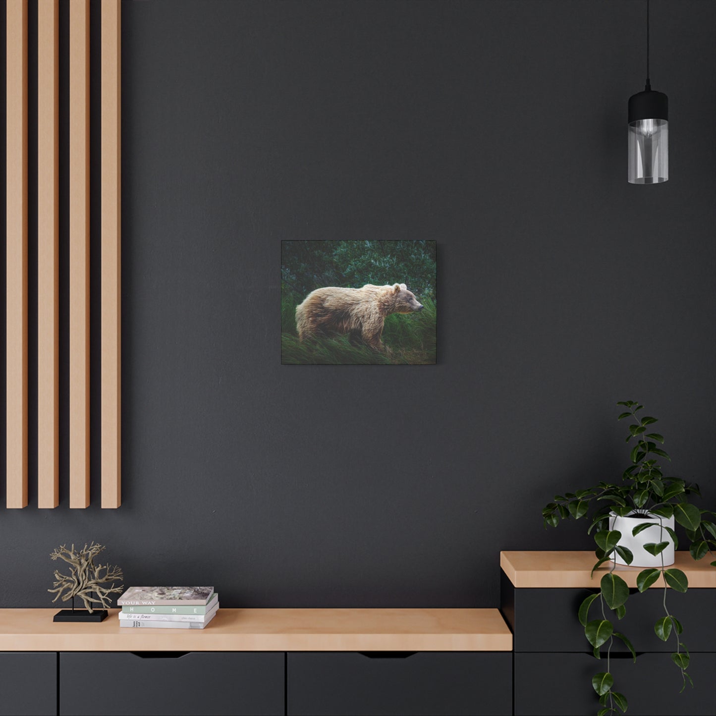 Katmai Brown Bear Canvas Print ~ Wildlife Wall Art Matte Stretched 1.25"