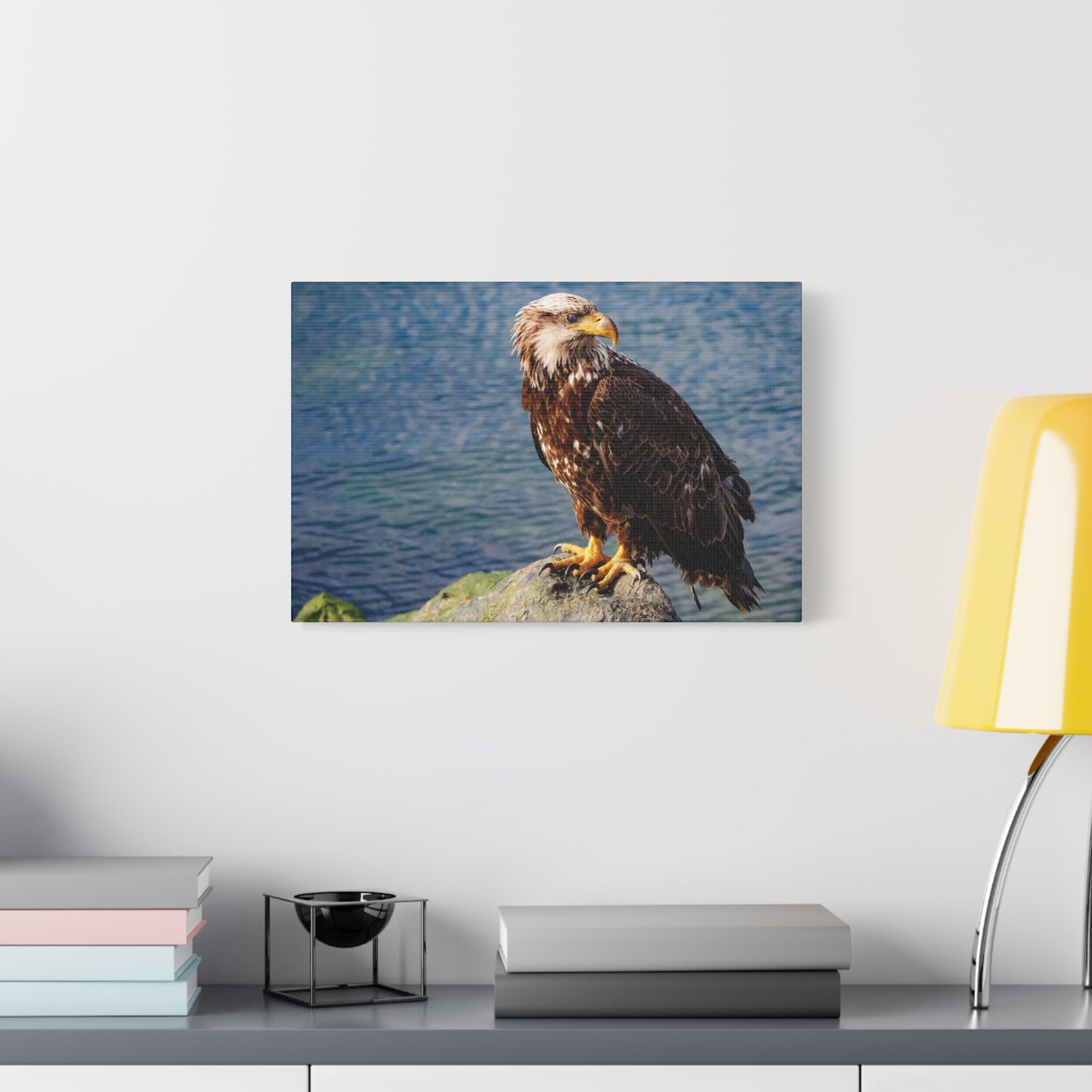 Bald Eagle Wildlife Canvas Print ~ Matte Stretched Wall Art