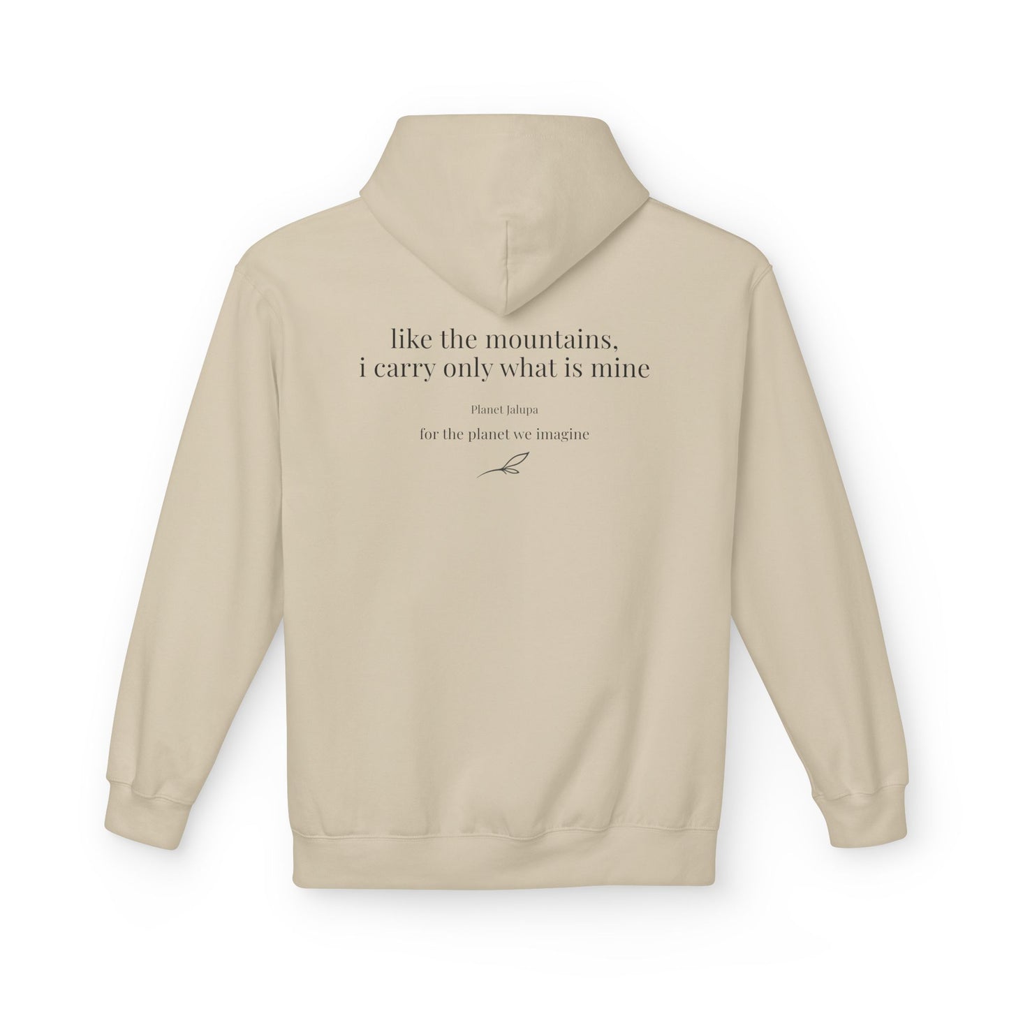 Rooted & Wild Hoodie ~ Minimal Nature Hoodie, Earthy Aesthetic Sweatshirt, Inspirational Quote Hoodie, Planet Jalupa