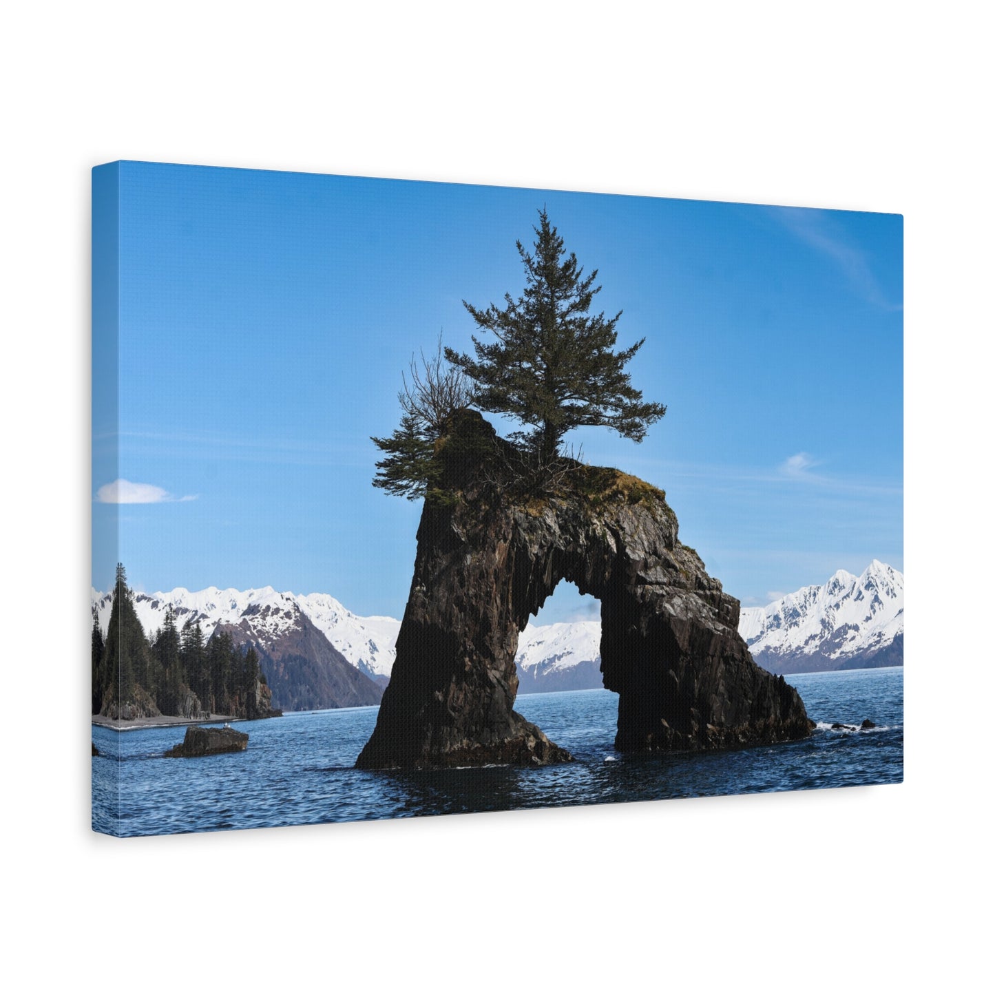 Quiet Passage ~ Kenai Fjords Sea Arch Canvas Print