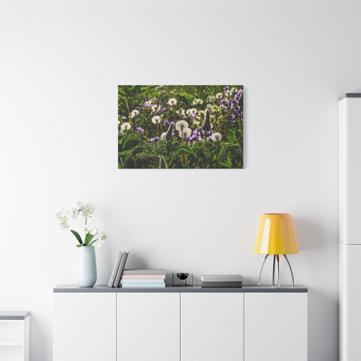 Dandelion Meadow Matte Canvas Print