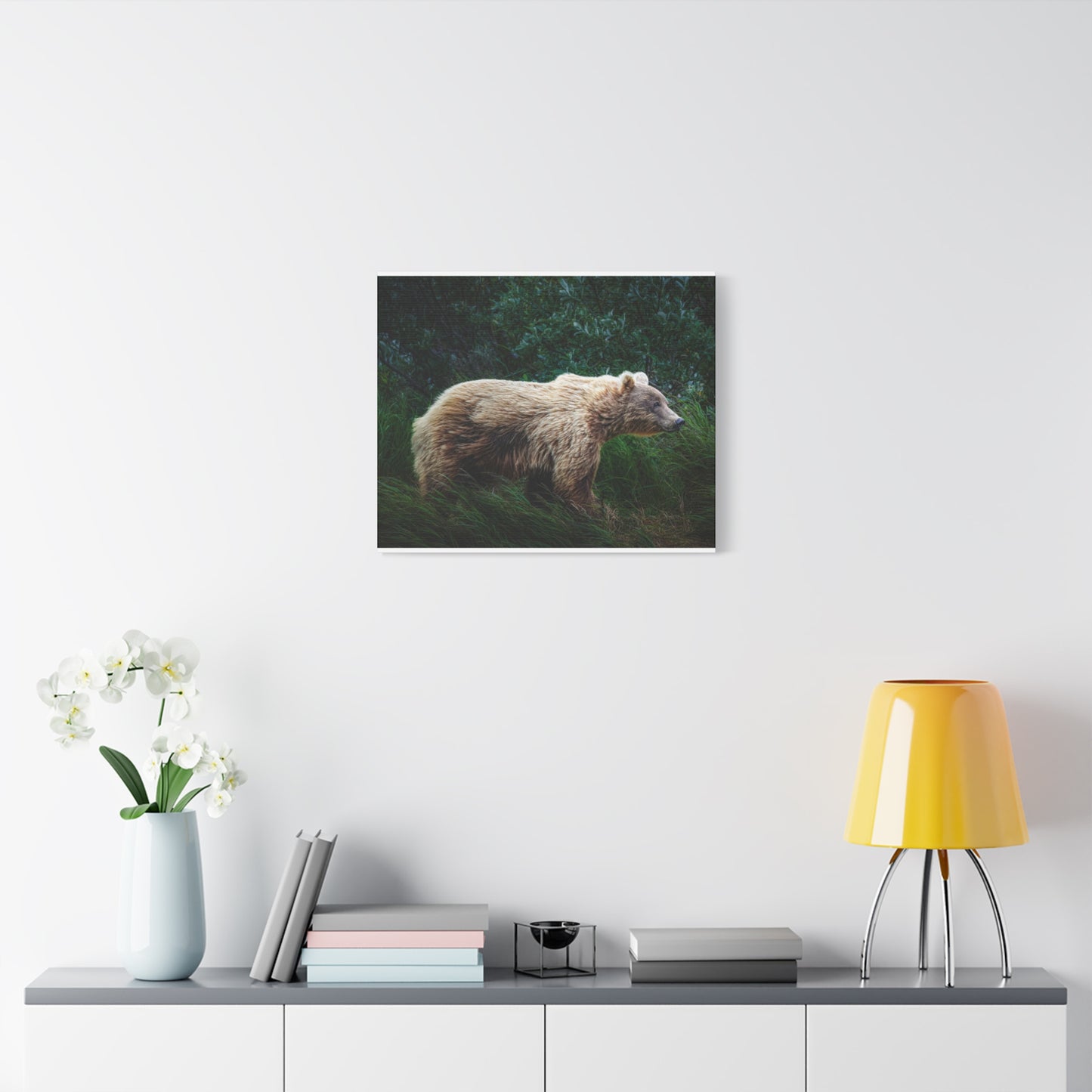 Katmai Brown Bear Canvas Print ~ Wildlife Wall Art Matte Stretched 1.25"