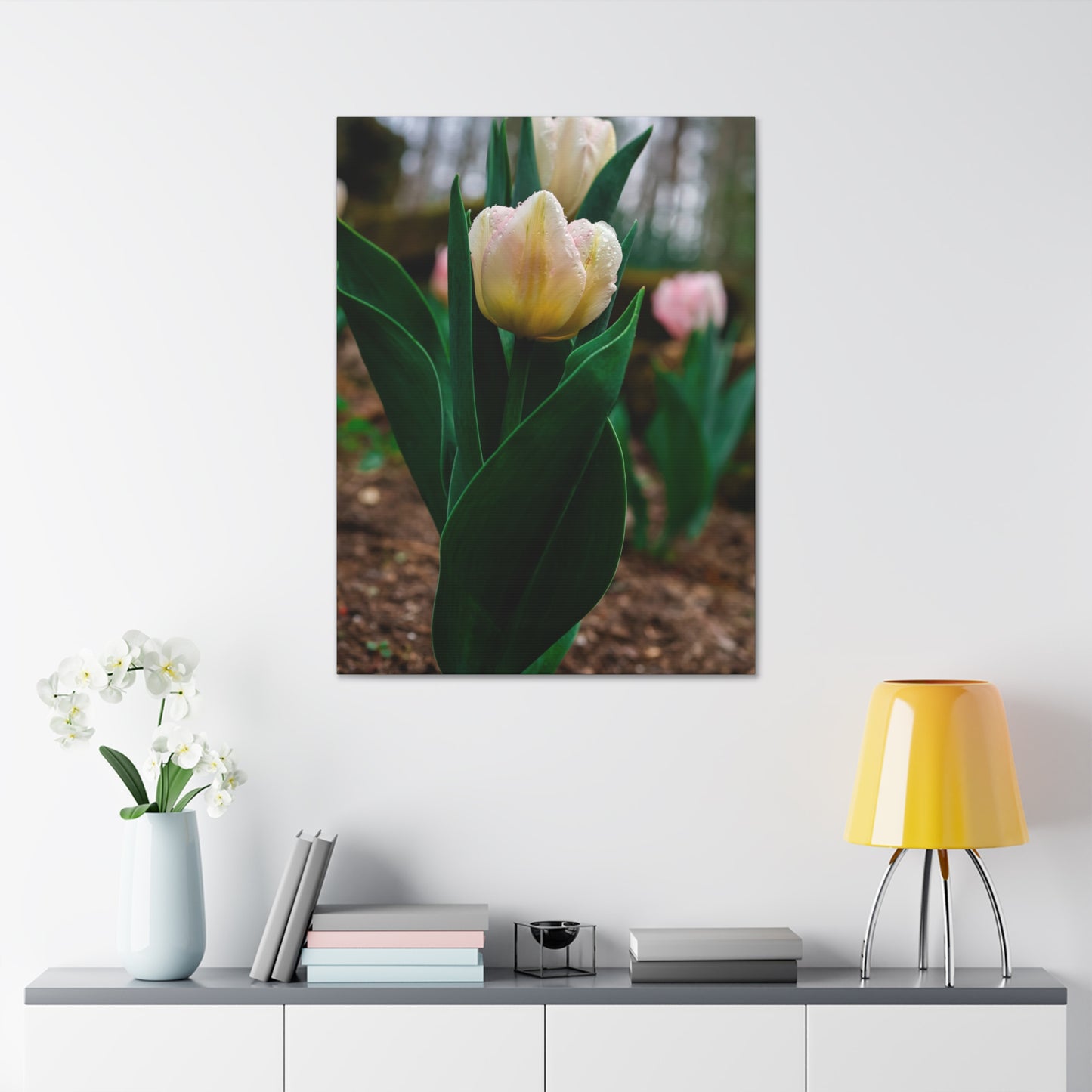 Tulip Blossom Spring Floral on canvas
