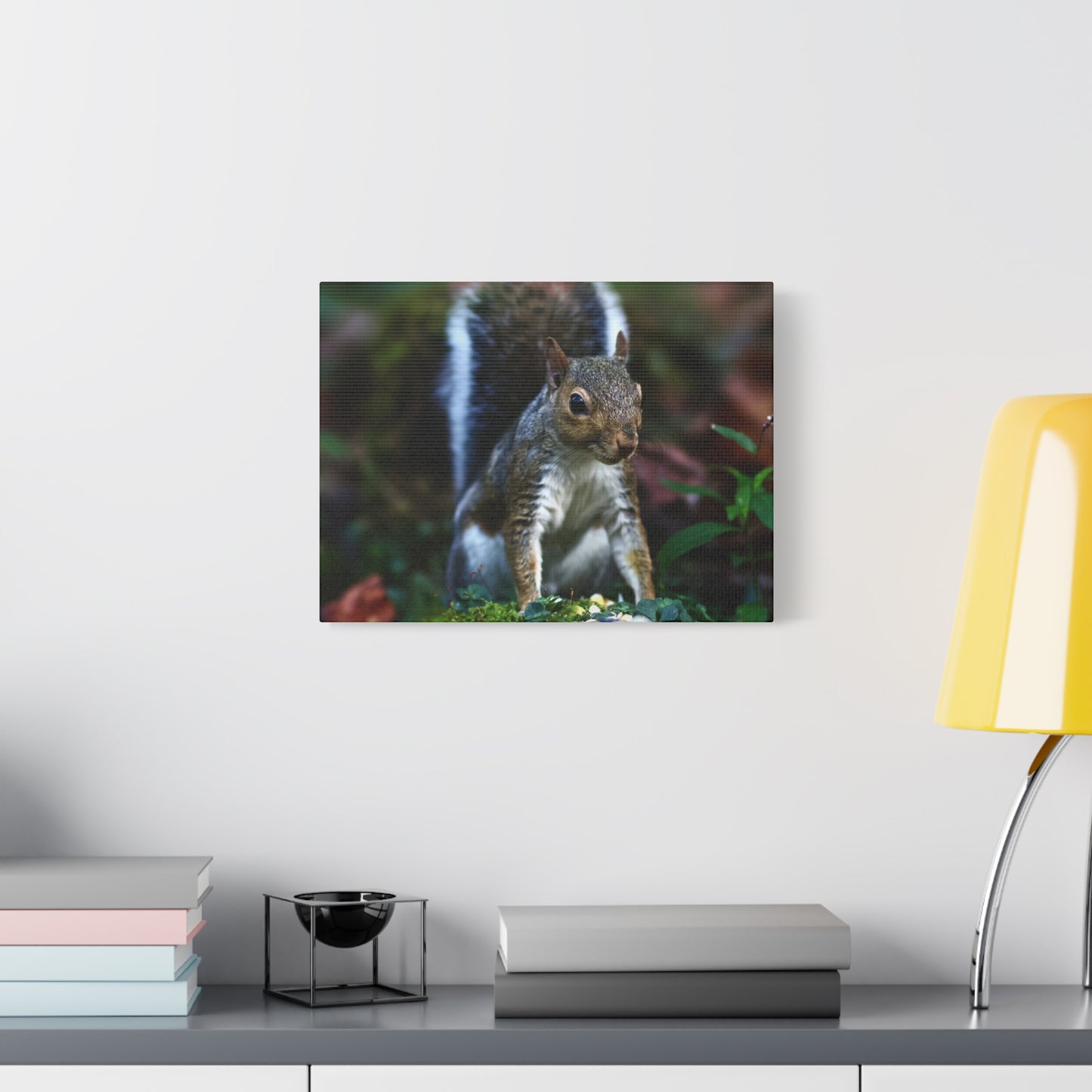 Squirrel Wildlife Matte Canvas Print — Woodland Nature Wall Art