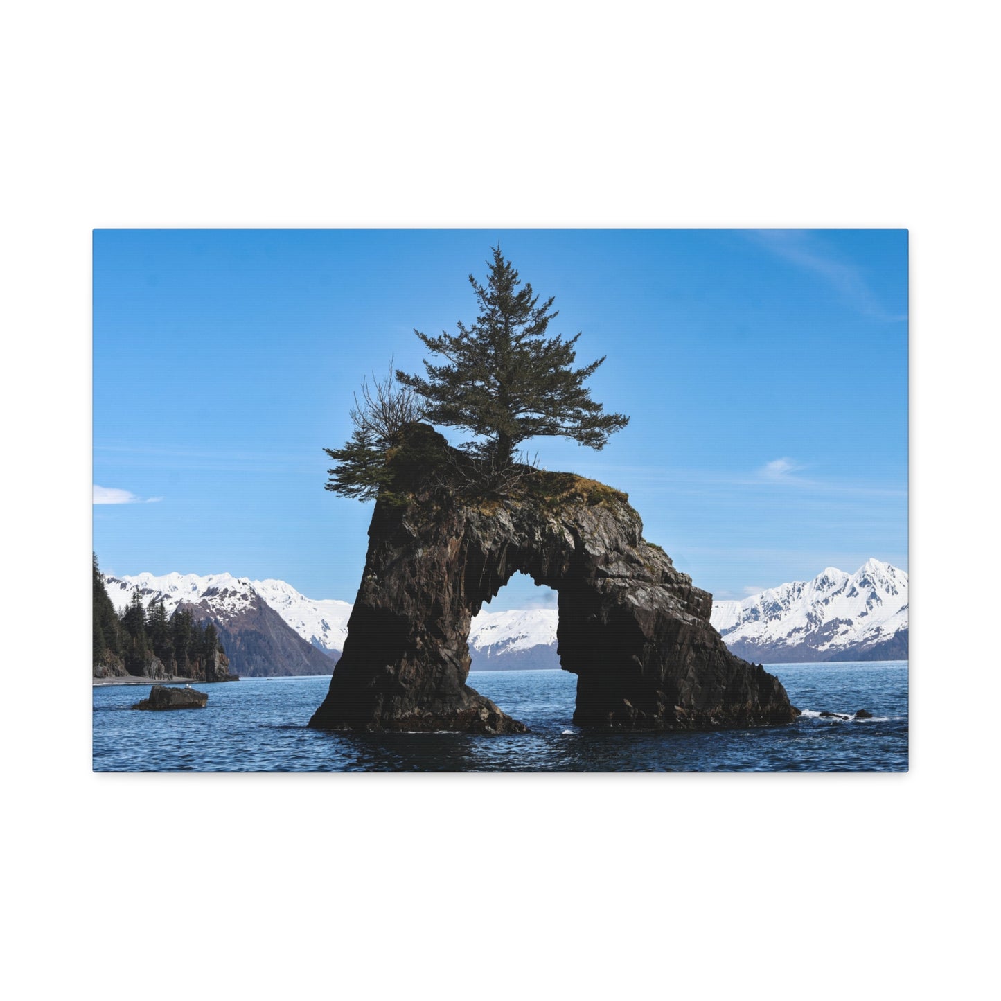 Quiet Passage ~ Kenai Fjords Sea Arch Canvas Print
