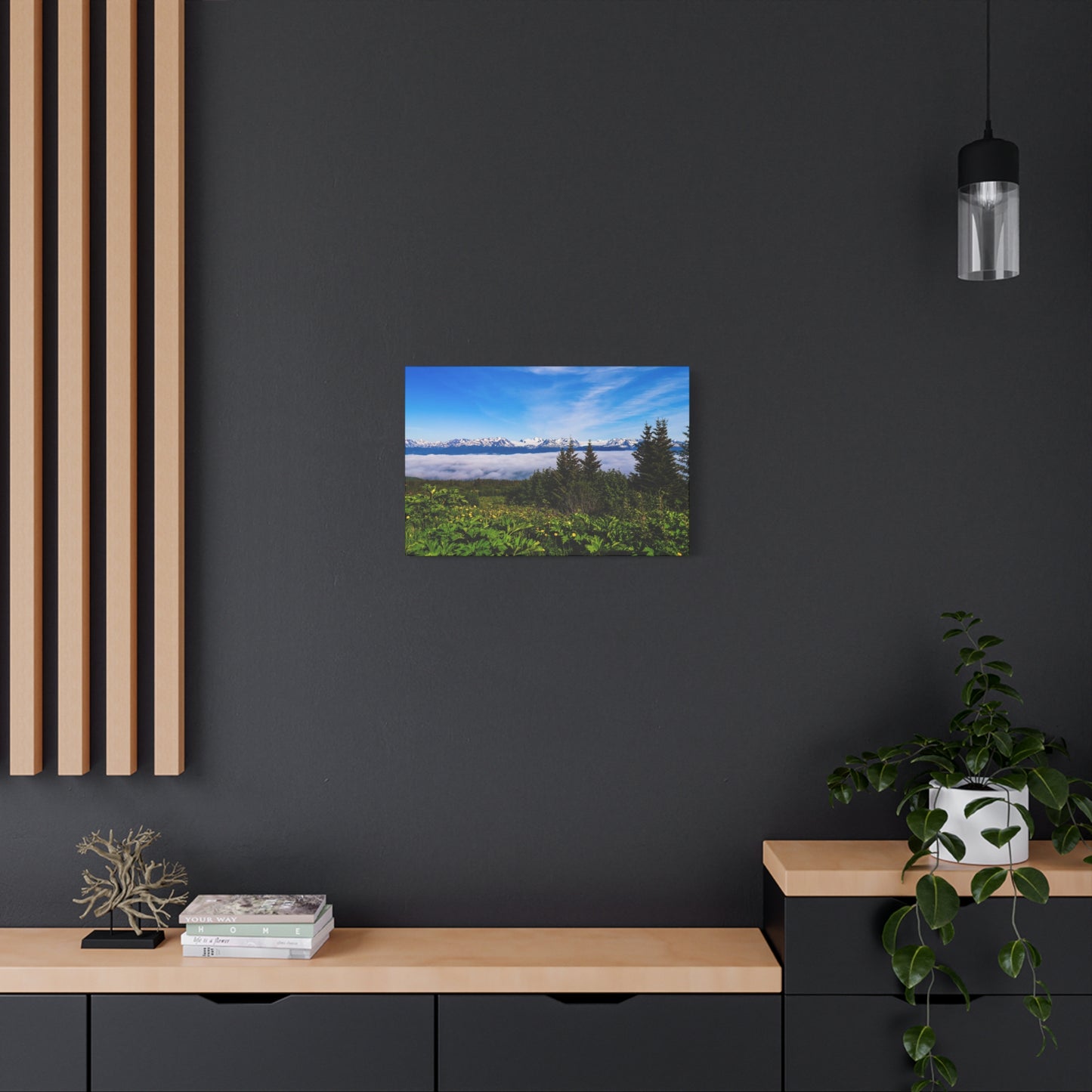 Mountain Meadow Canvas Wall Art ~ Panoramic Alaska Landscape Print