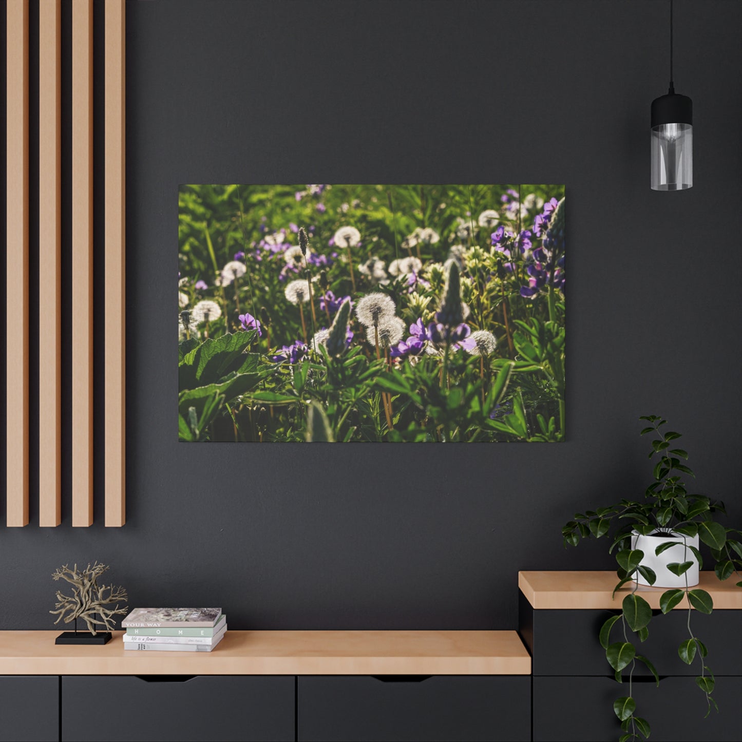 Dandelion Meadow Matte Canvas Print