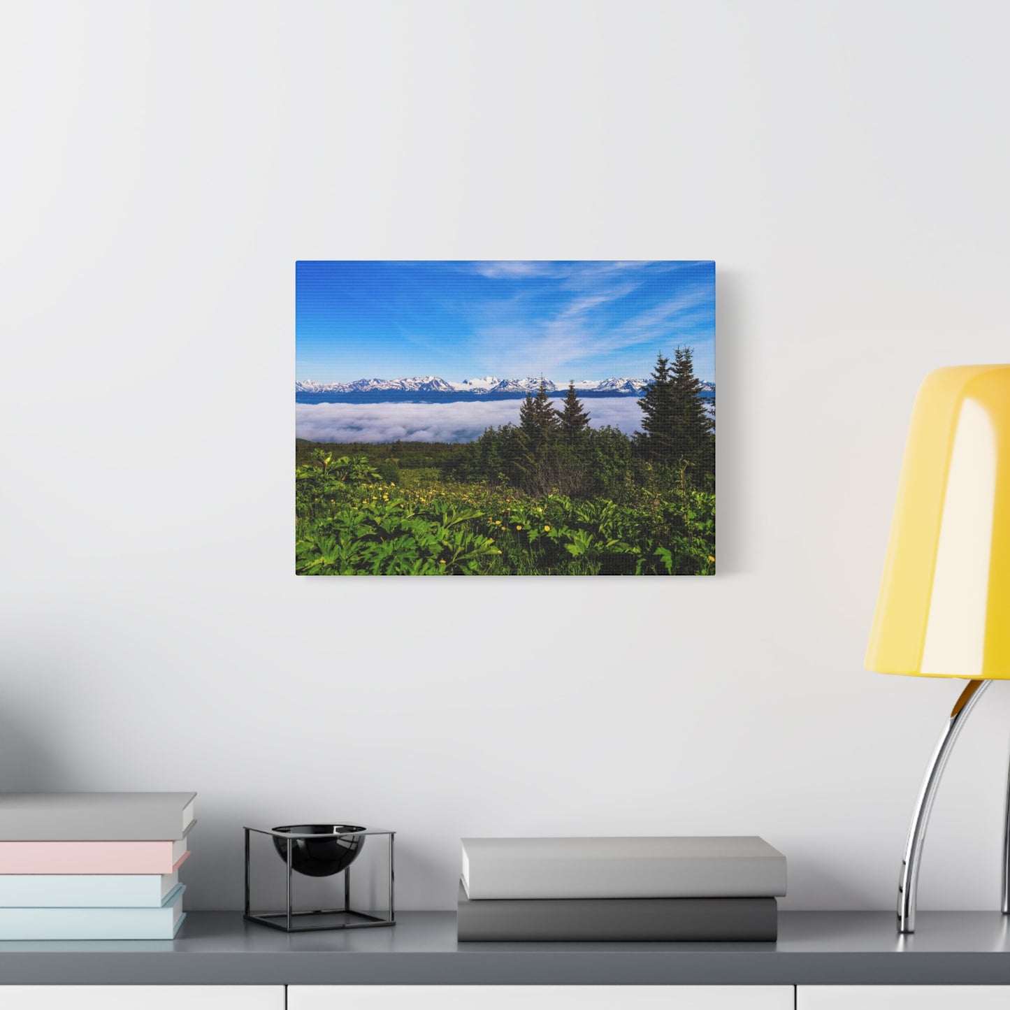 Mountain Meadow Canvas Wall Art ~ Panoramic Alaska Landscape Print