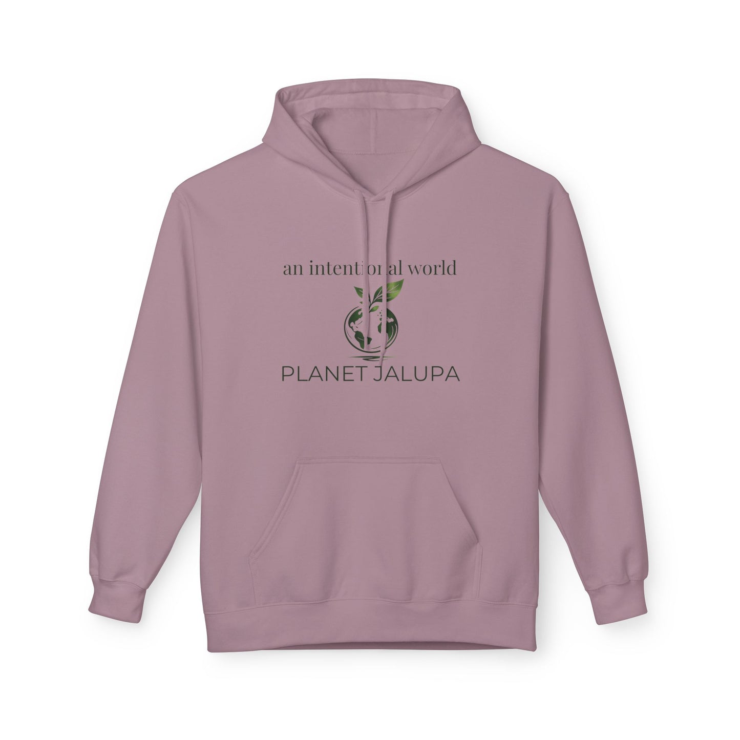 Planet Jalupa Hoodie "an intentional world" Minimal Botanical Graphic