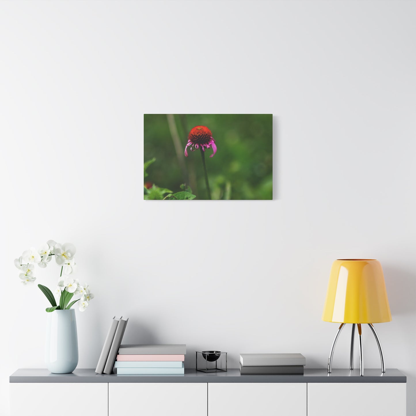 Echinacea Wildflower Canvas Print — Matte Stretched Wall Art