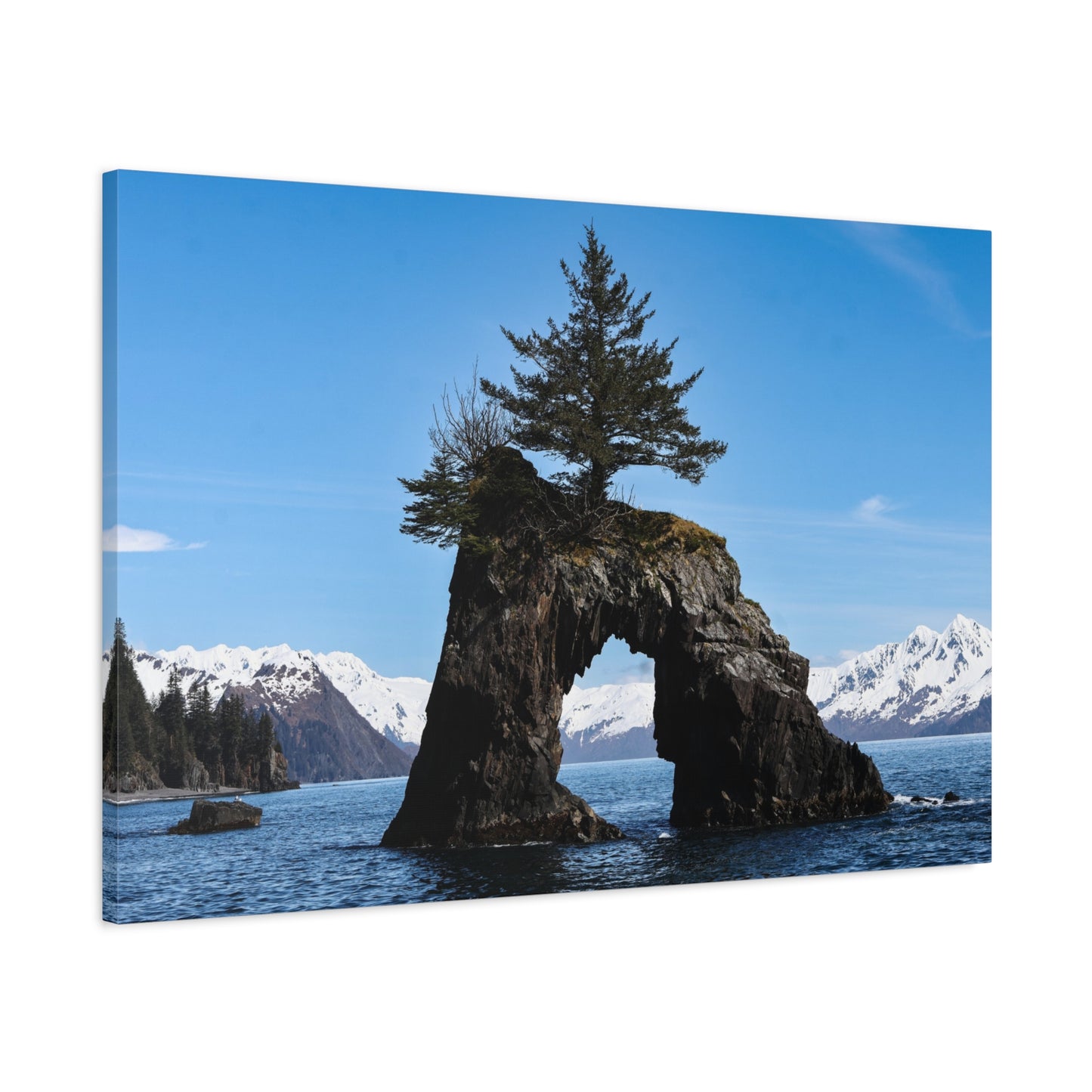 Quiet Passage ~ Kenai Fjords Sea Arch Canvas Print