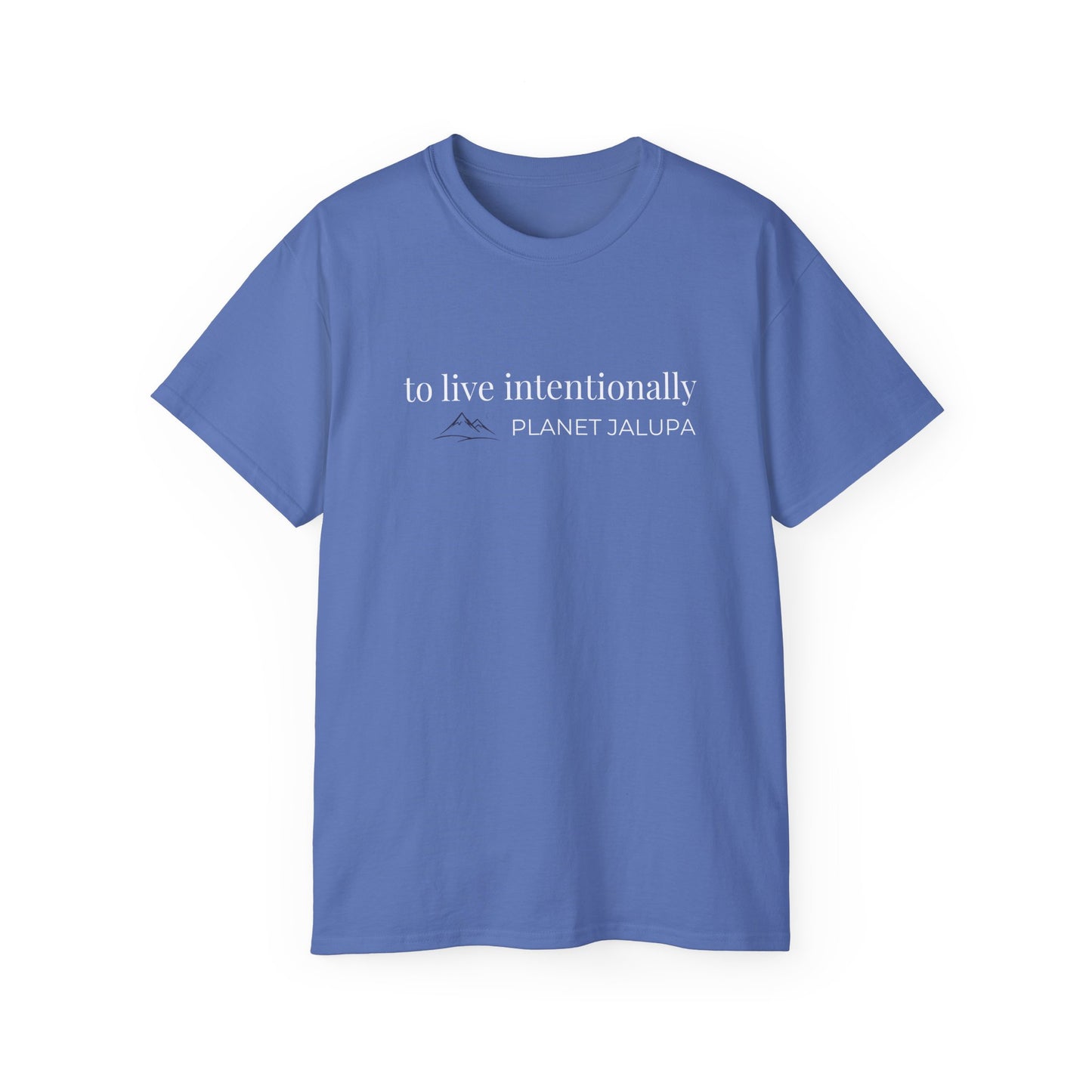 Planet Jalupa, “To Live Intentionally” Minimalist T-shirt