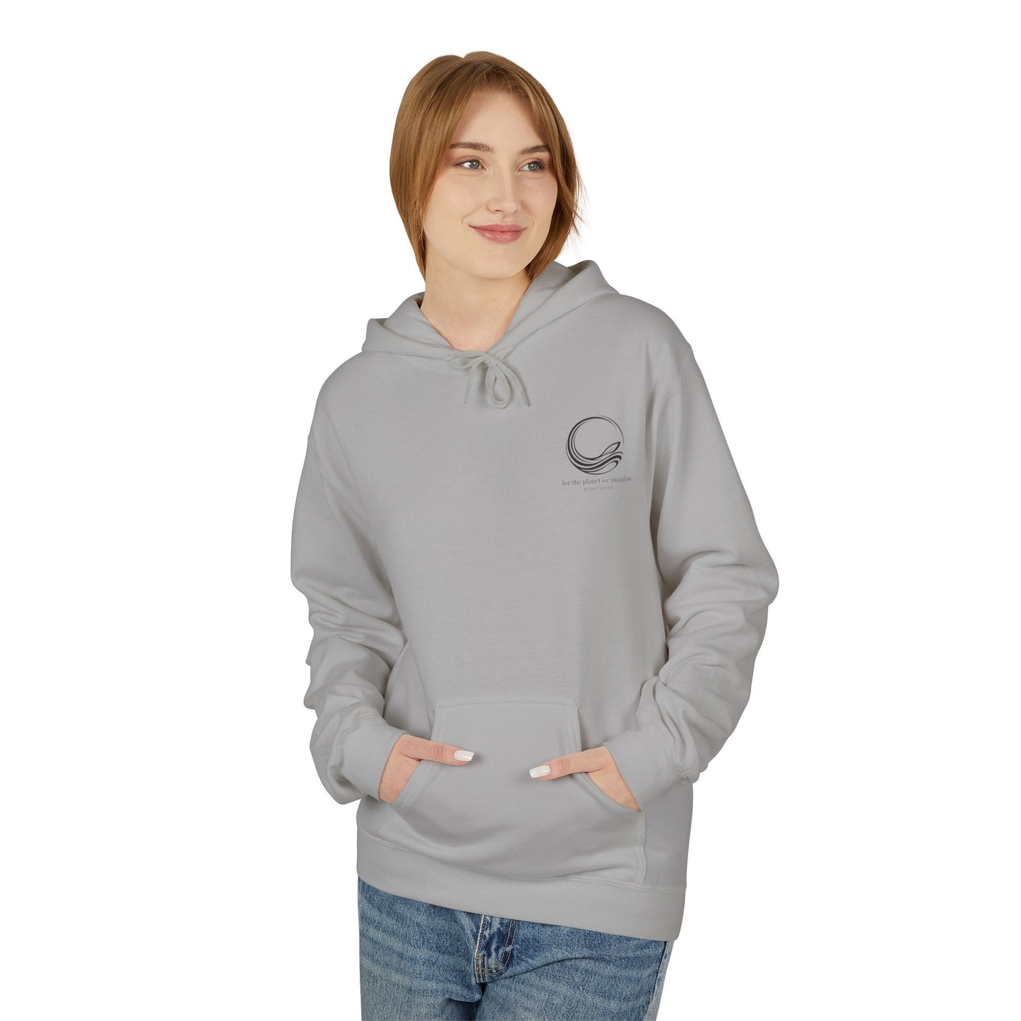 Hoodie ~ For the Planet We Imagine' Eco Awareness Graphic Hoodie
