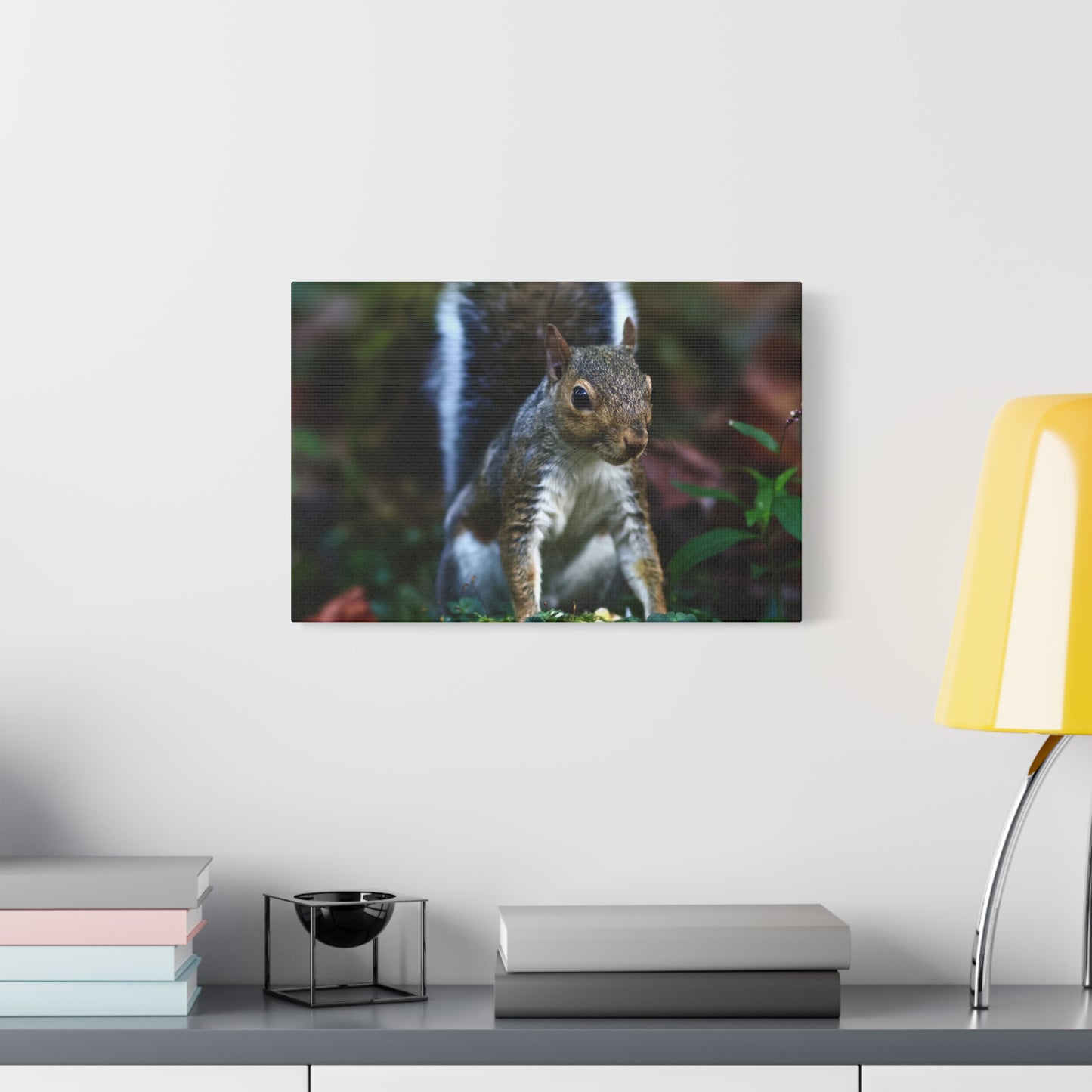 Squirrel Wildlife Matte Canvas Print — Woodland Nature Wall Art