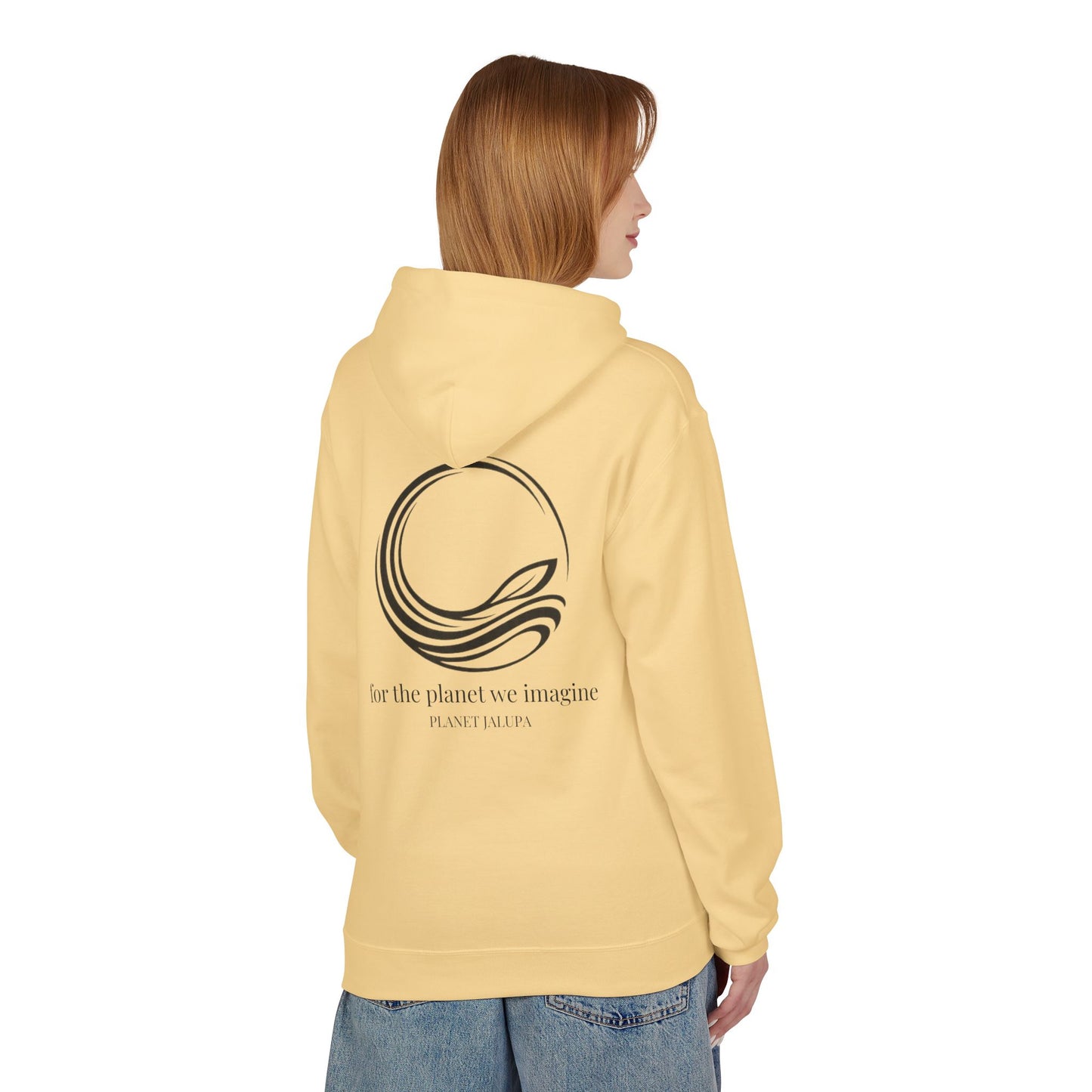 Hoodie ~ For the Planet We Imagine' Eco Awareness Graphic Hoodie
