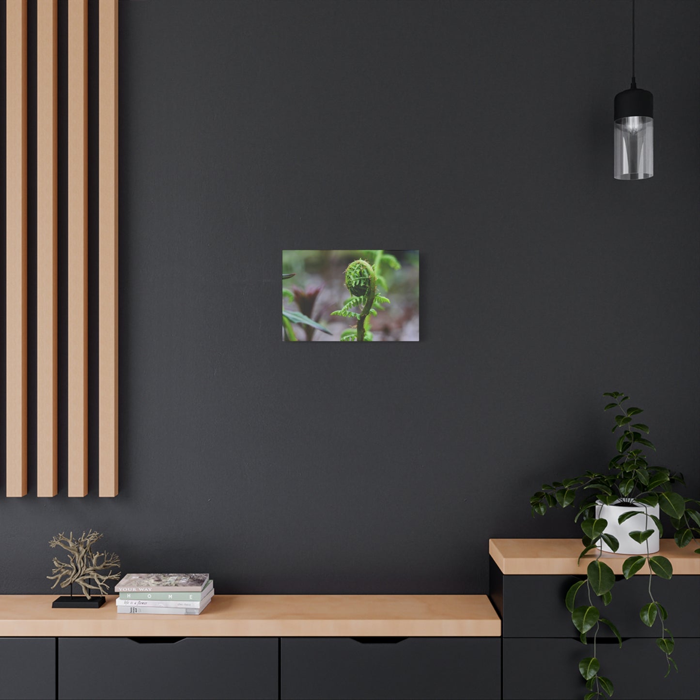 Where the Fern Unfurls ~ Matte Botanical Canvas Print