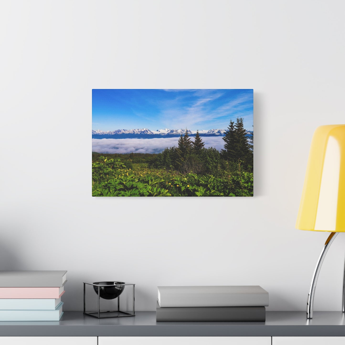 Mountain Meadow Canvas Wall Art ~ Panoramic Alaska Landscape Print
